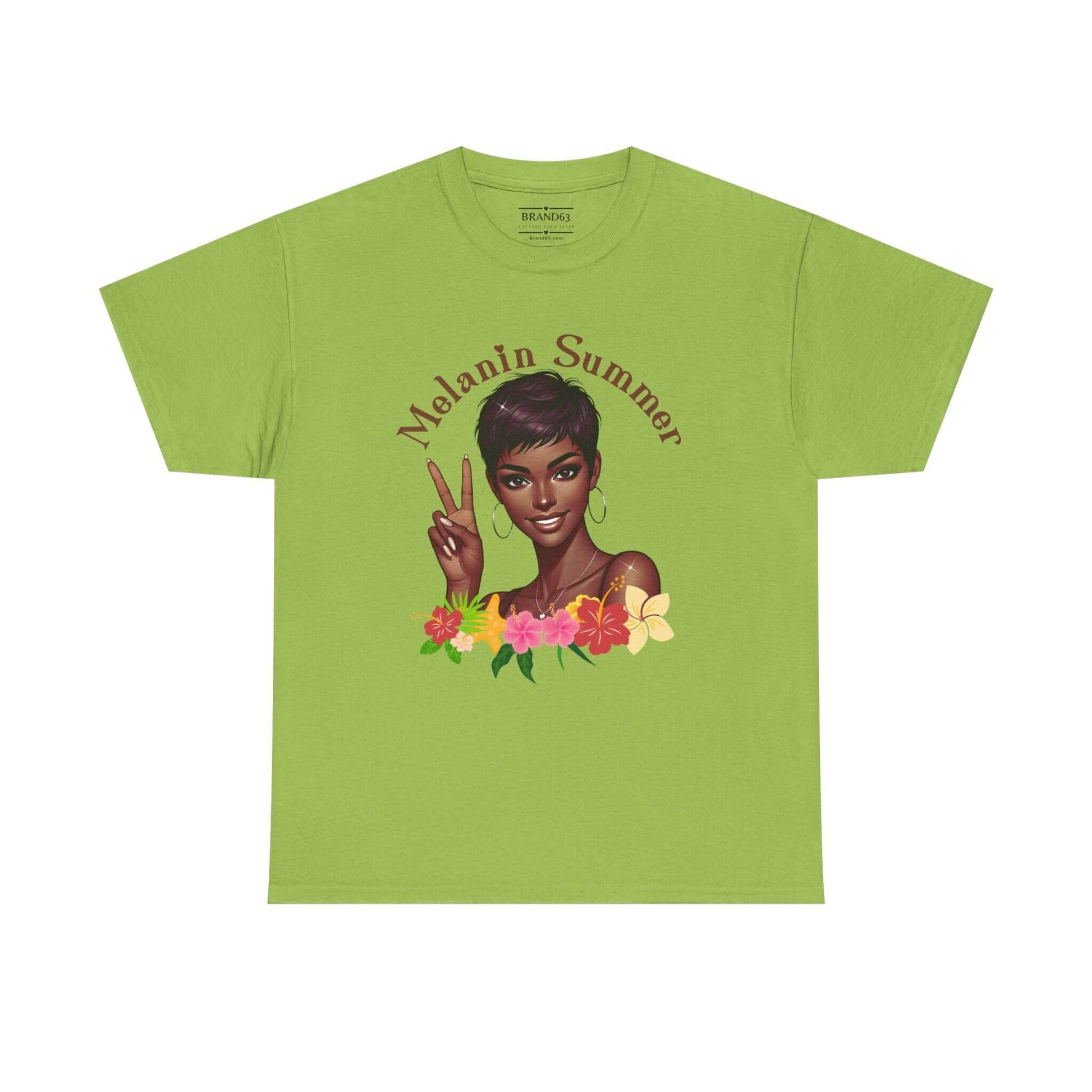 Women's Melanin Summer Vibes T-Shirt, Brand63
