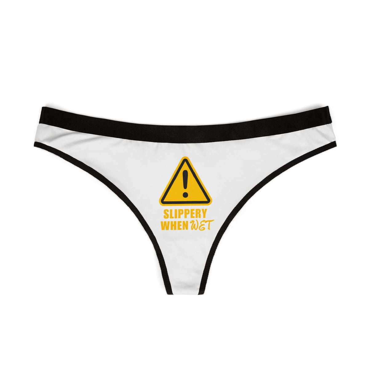 Women’s Slippery When Wet Valentine’s Day Thong, Brand63