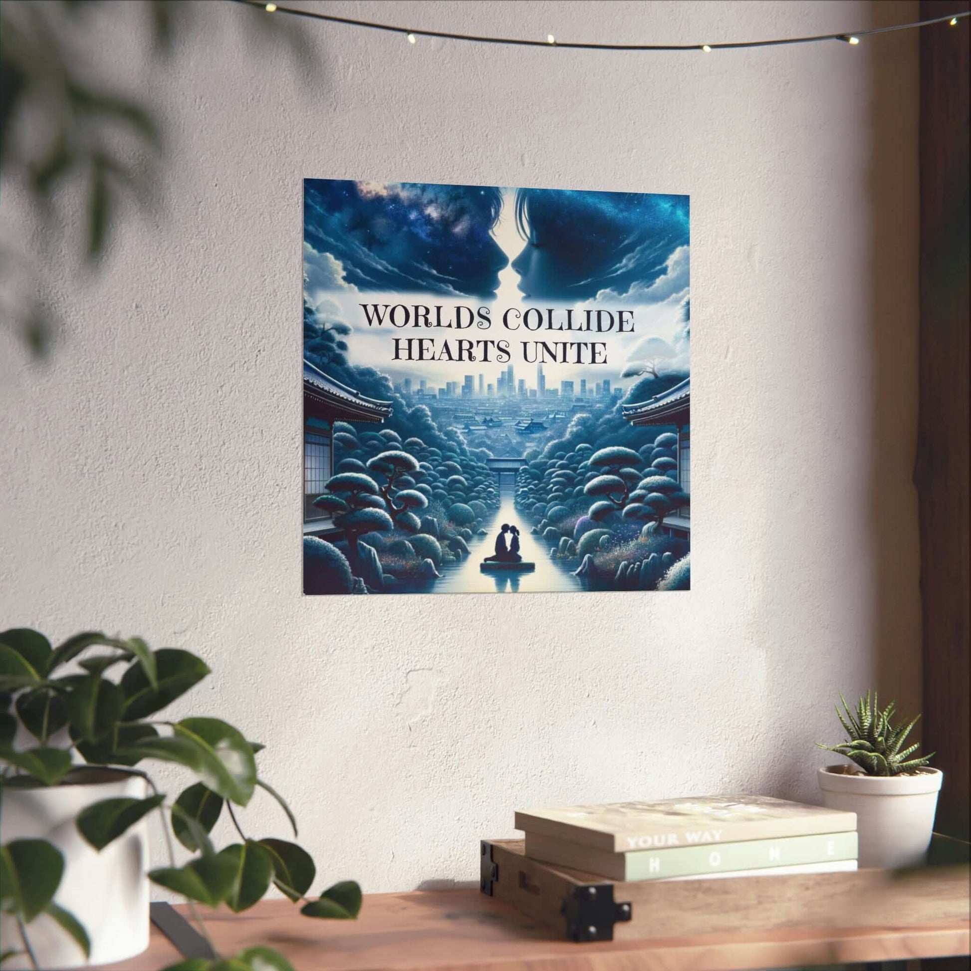 Worlds Collide Hearts Unite Posters | Matte Poster, Brand63