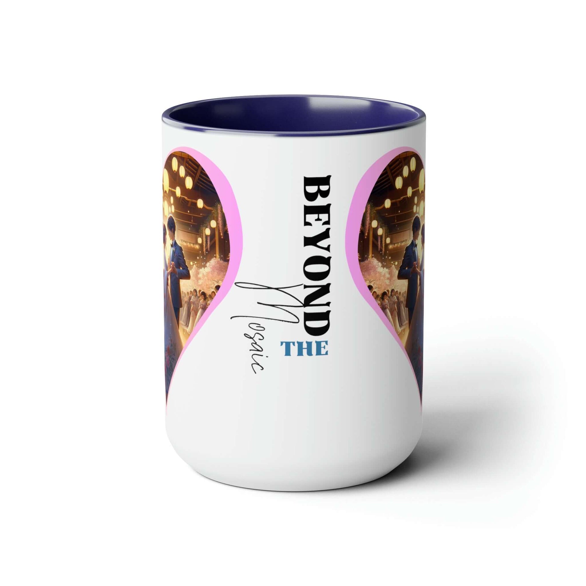 Yumi & Alex Carter Coffee Mug | Two-Tone 15oz Mug, Brand63