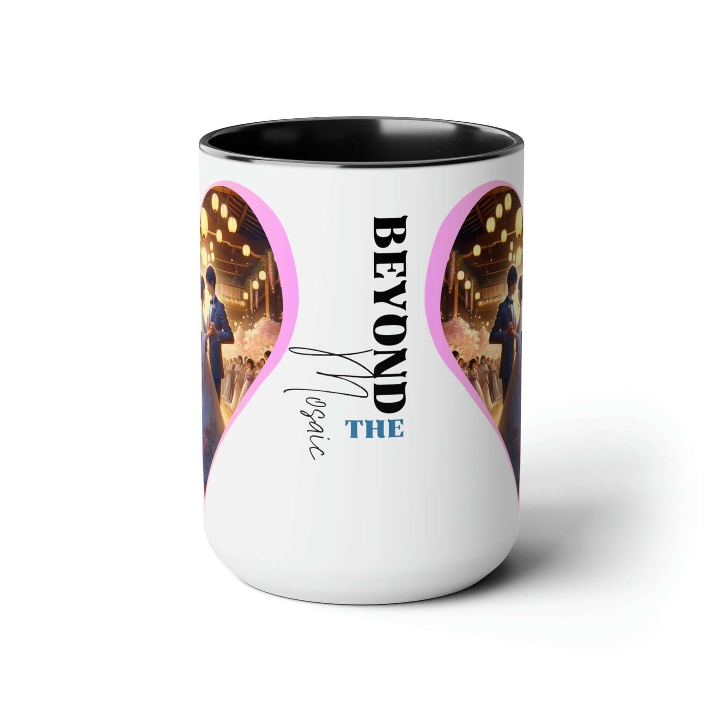 Yumi & Alex Carter Coffee Mug | Two-Tone 15oz Mug, Brand63