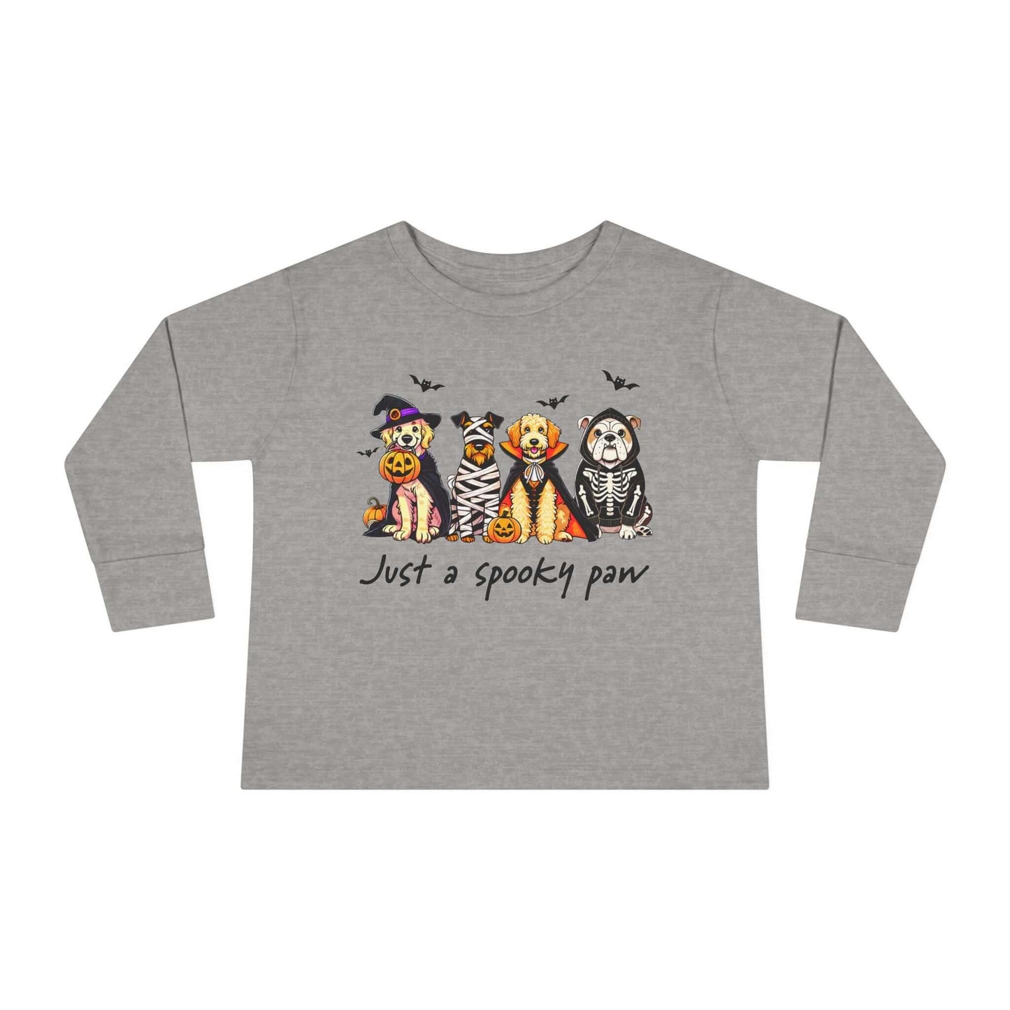 Adorable Spooky Pets Toddler Halloween Long Sleeve Tee, Brand63