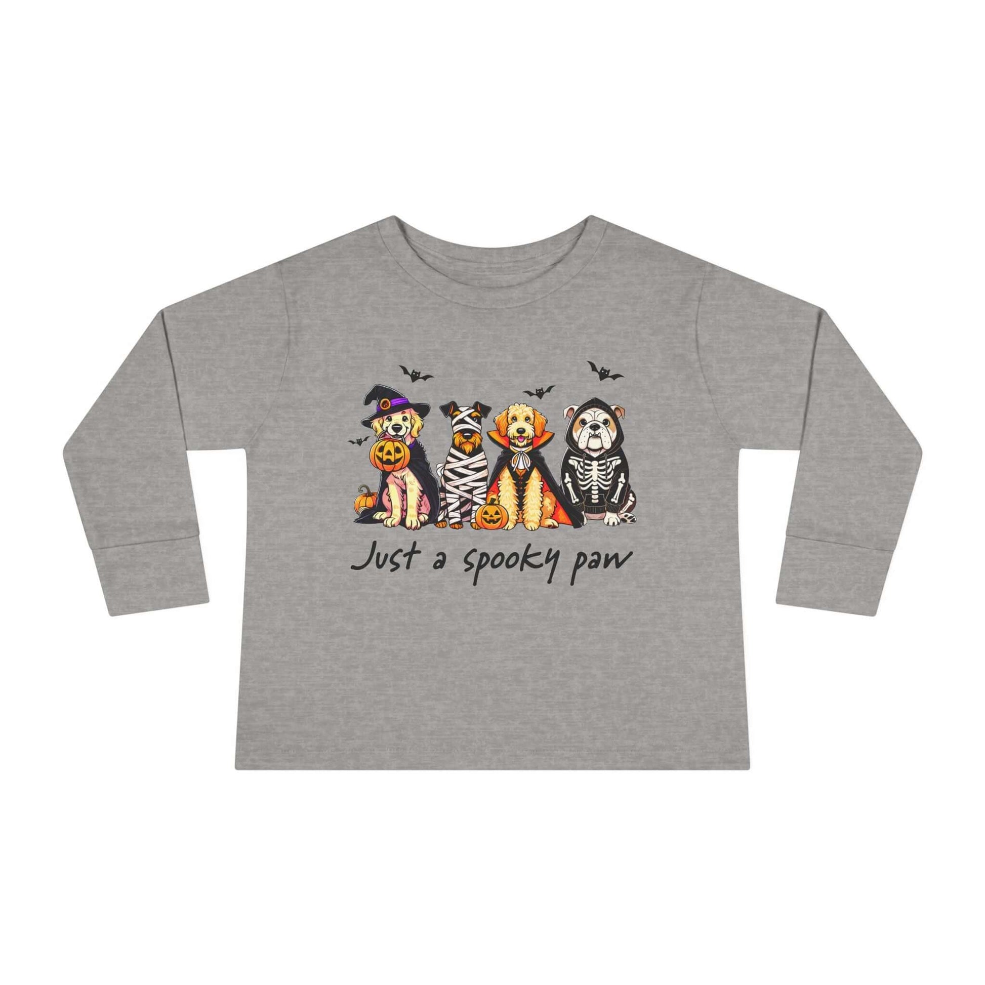 Adorable Spooky Pets Toddler Halloween Long Sleeve Tee, Brand63