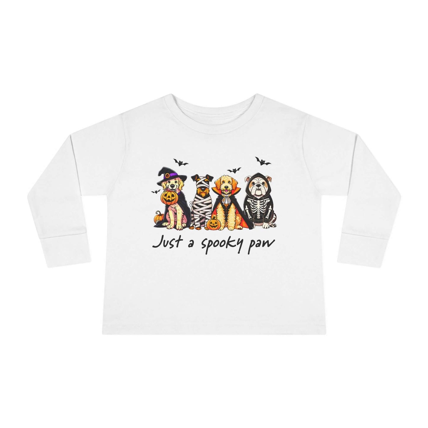Adorable Spooky Pets Toddler Halloween Long Sleeve Tee, Brand63