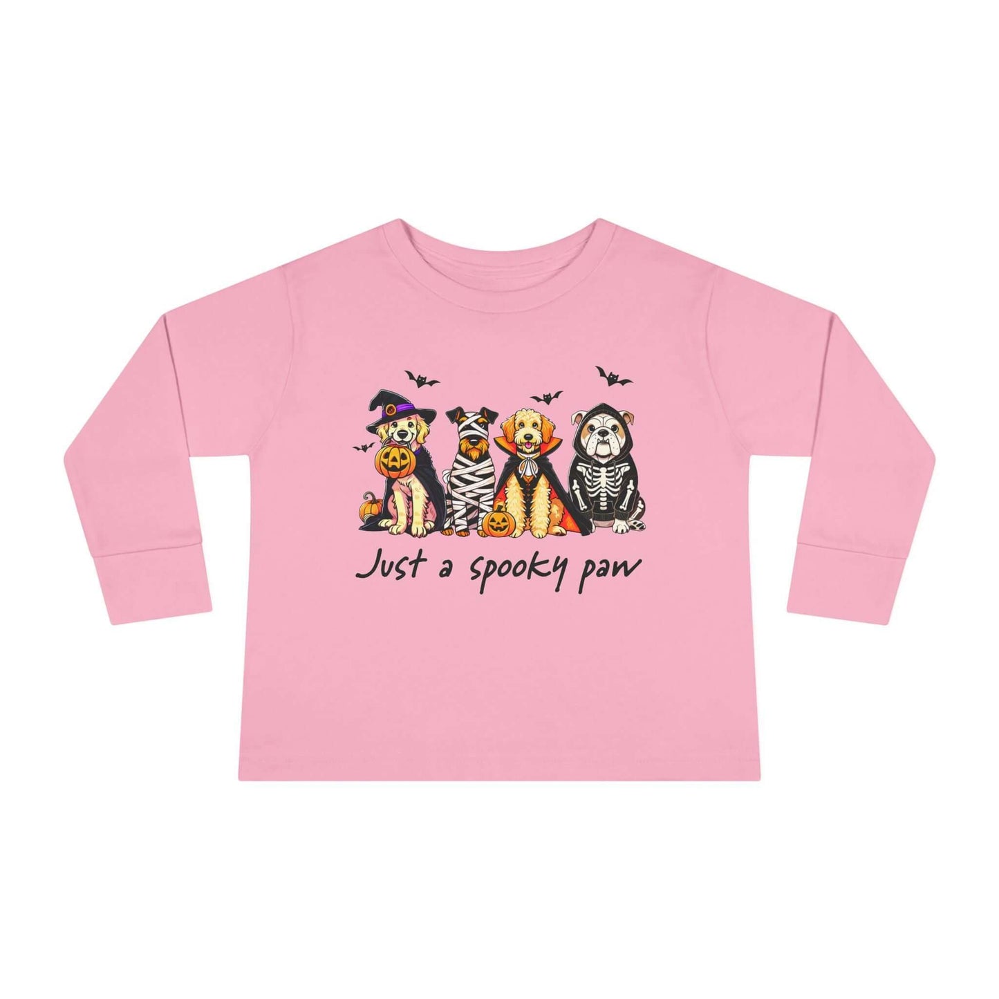 Adorable Spooky Pets Toddler Halloween Long Sleeve Tee, Brand63