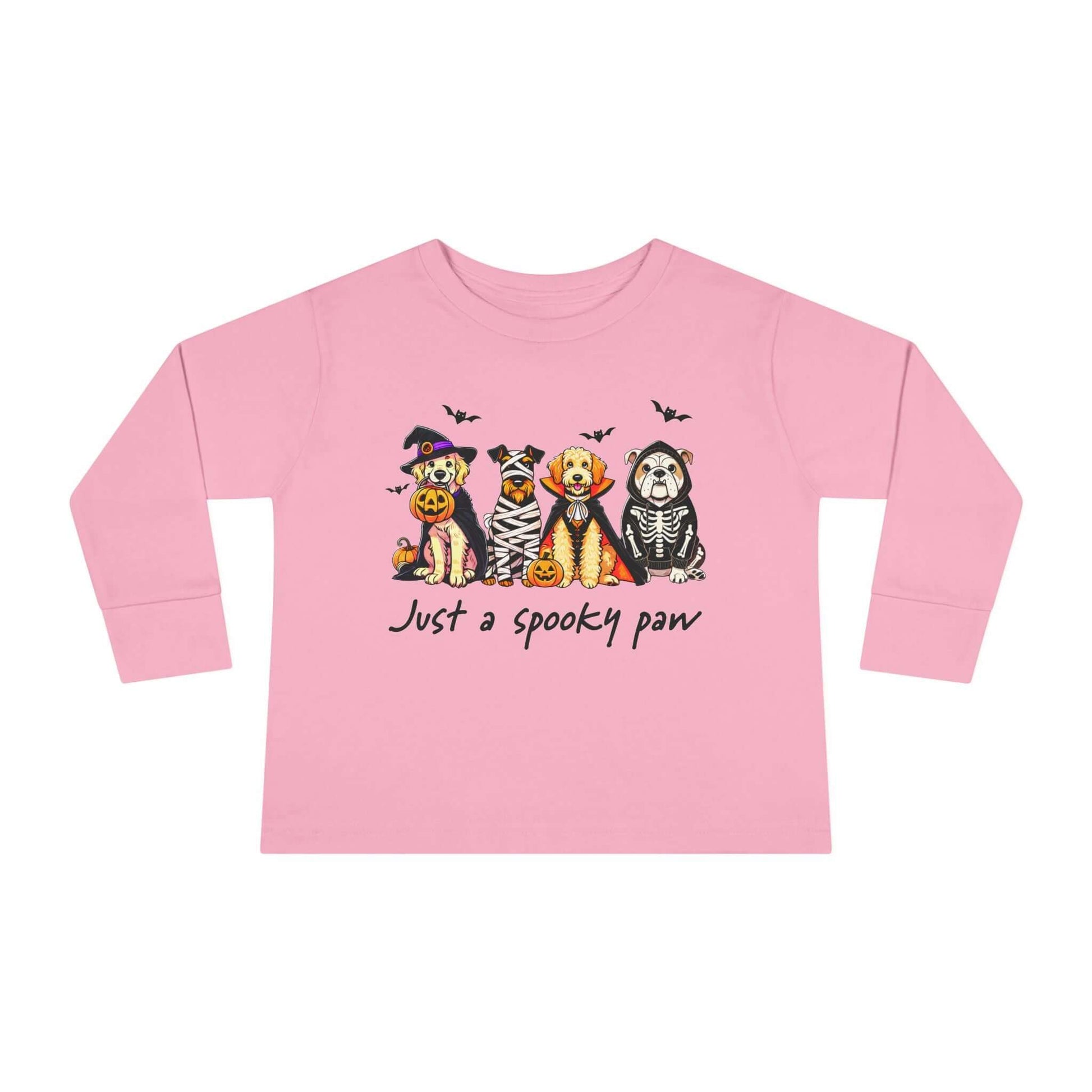 Adorable Spooky Pets Toddler Halloween Long Sleeve Tee, Brand63