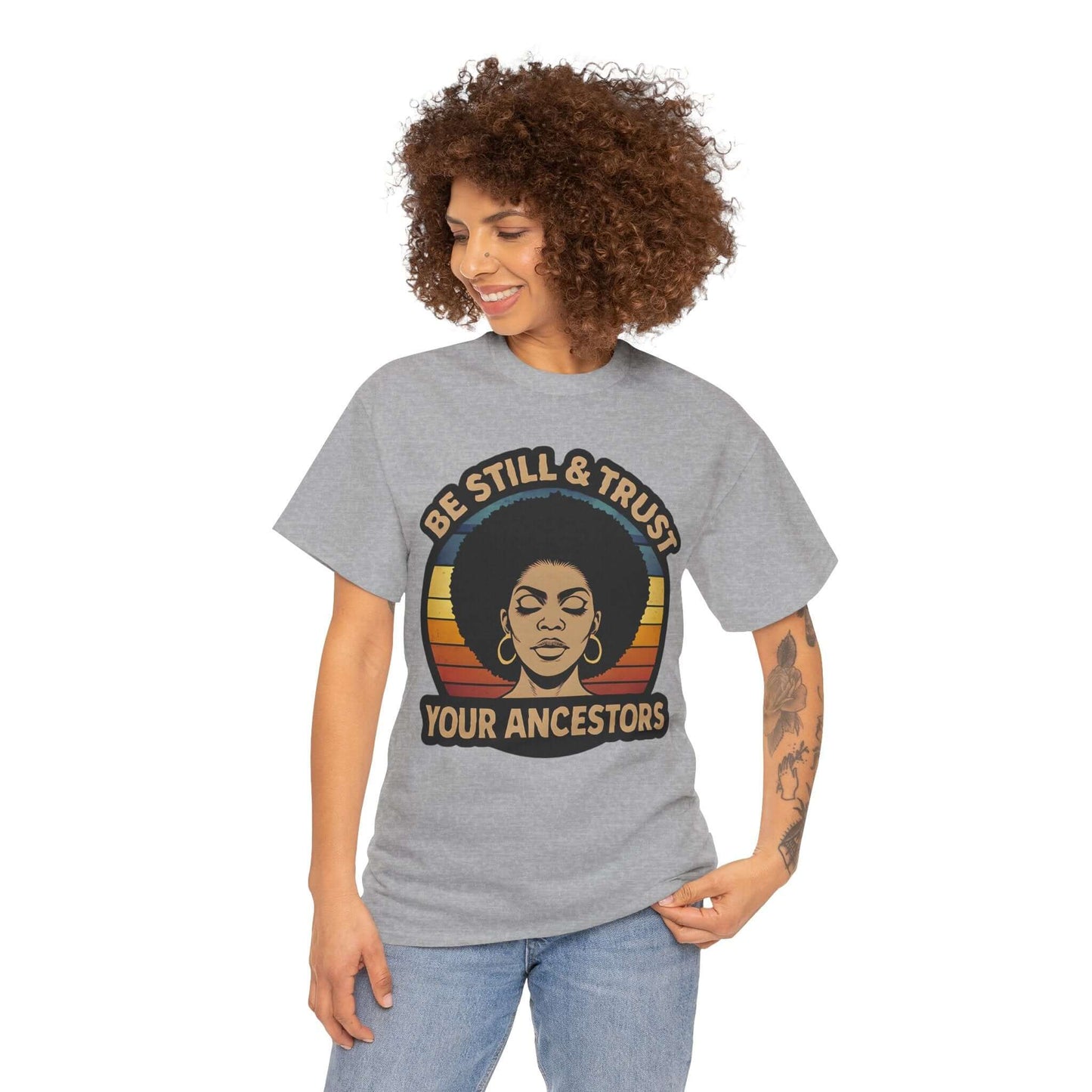 African Ancestors Cotton Tee - Afrocentric Fashion, Brand63