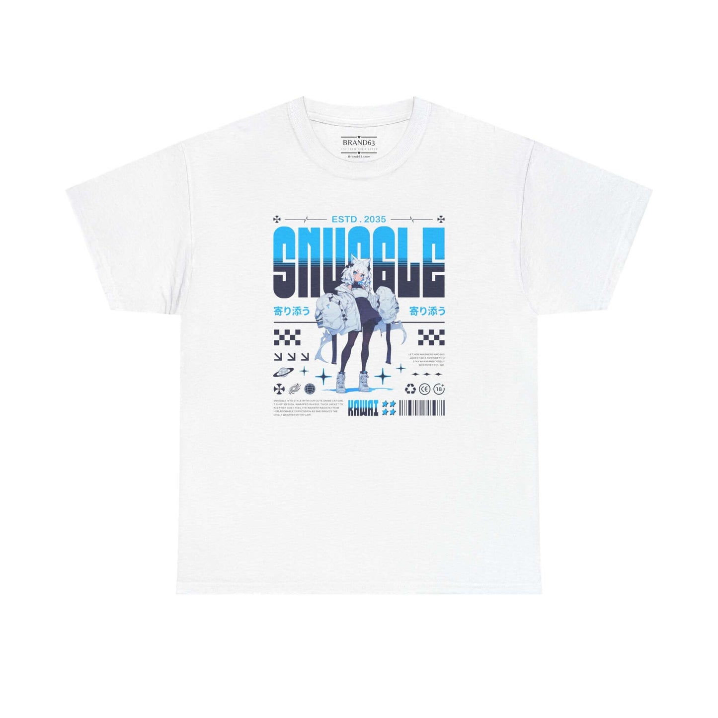 Anime 2035 Futuristic Tee, Brand63