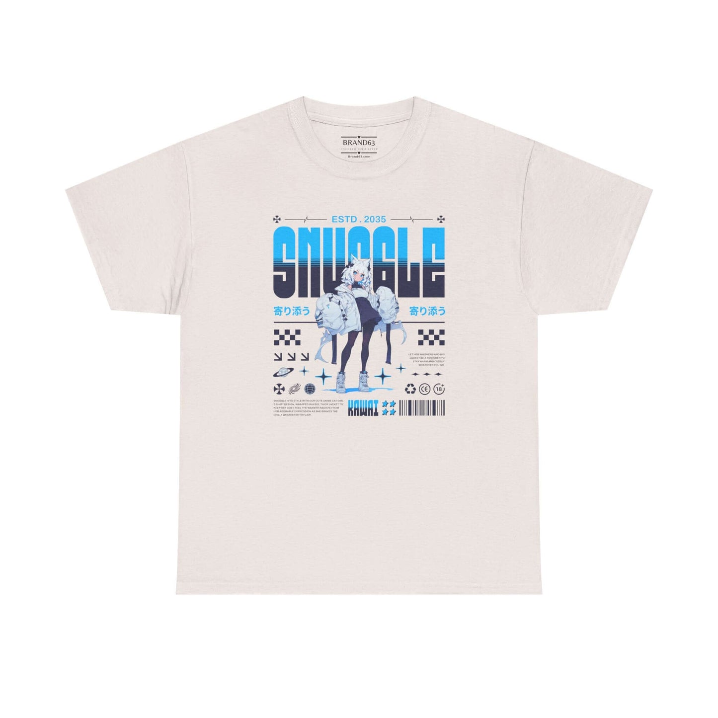 Anime 2035 Futuristic Tee, Brand63