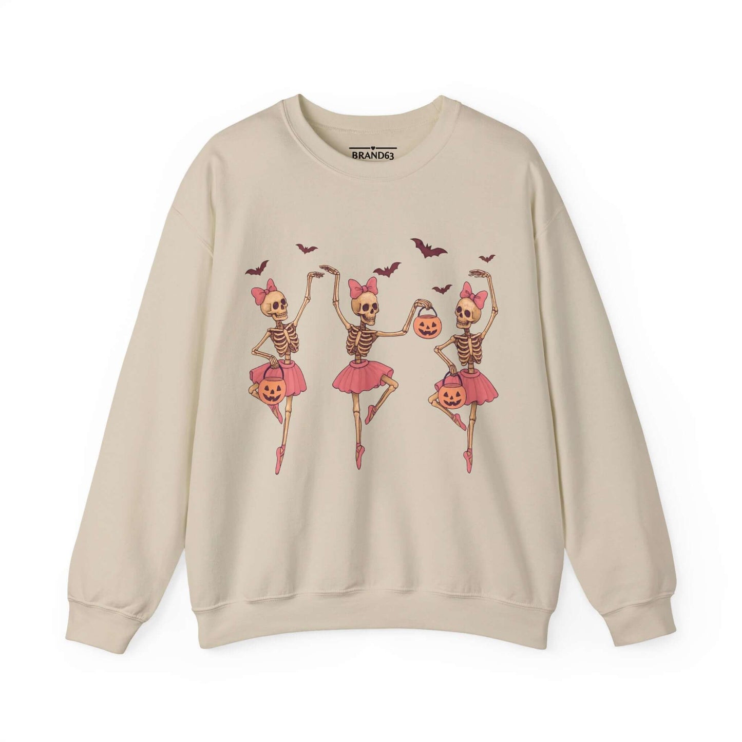 Ballerina Skeleton Halloween Sweatshirt, Brand63