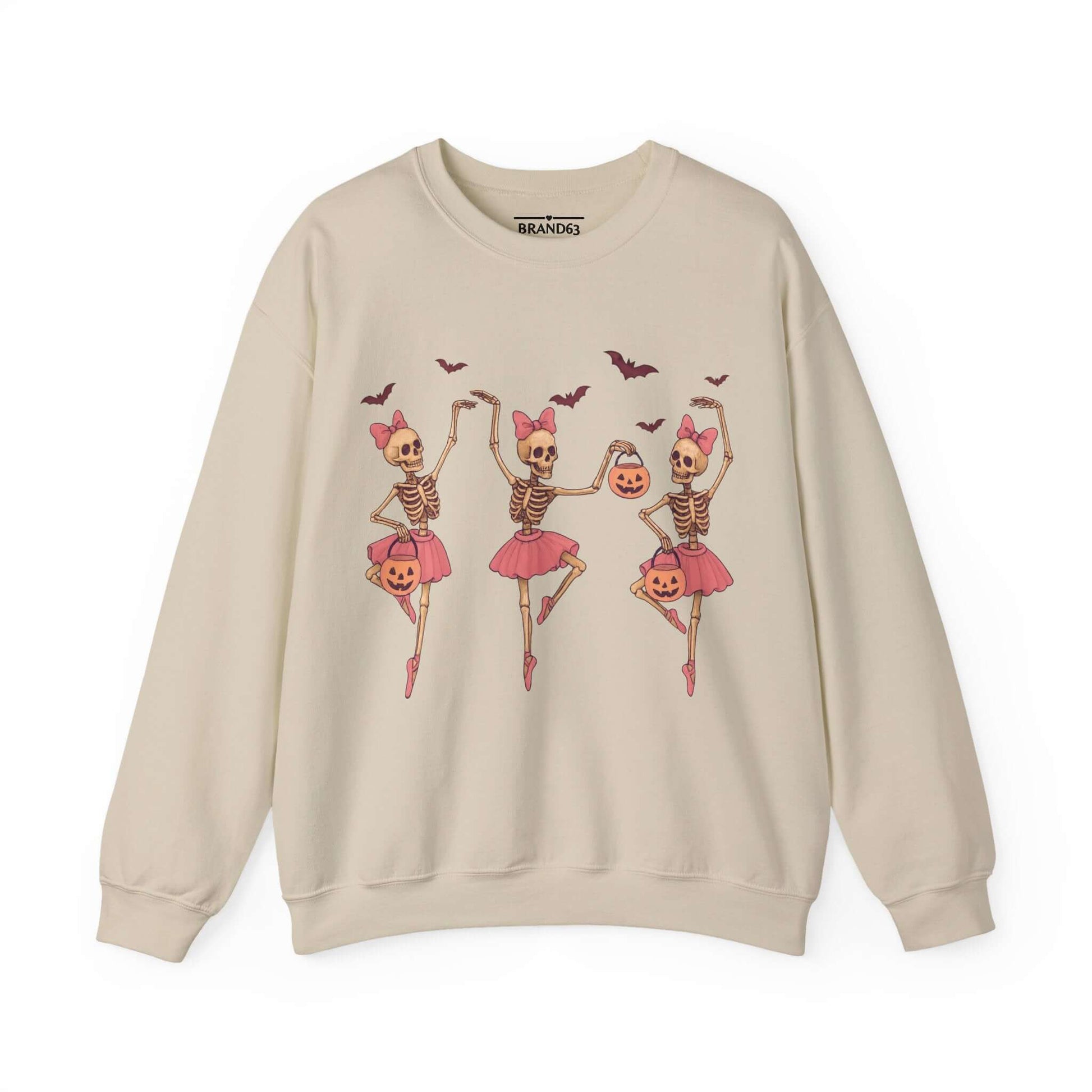 Ballerina Skeleton Halloween Sweatshirt, Brand63