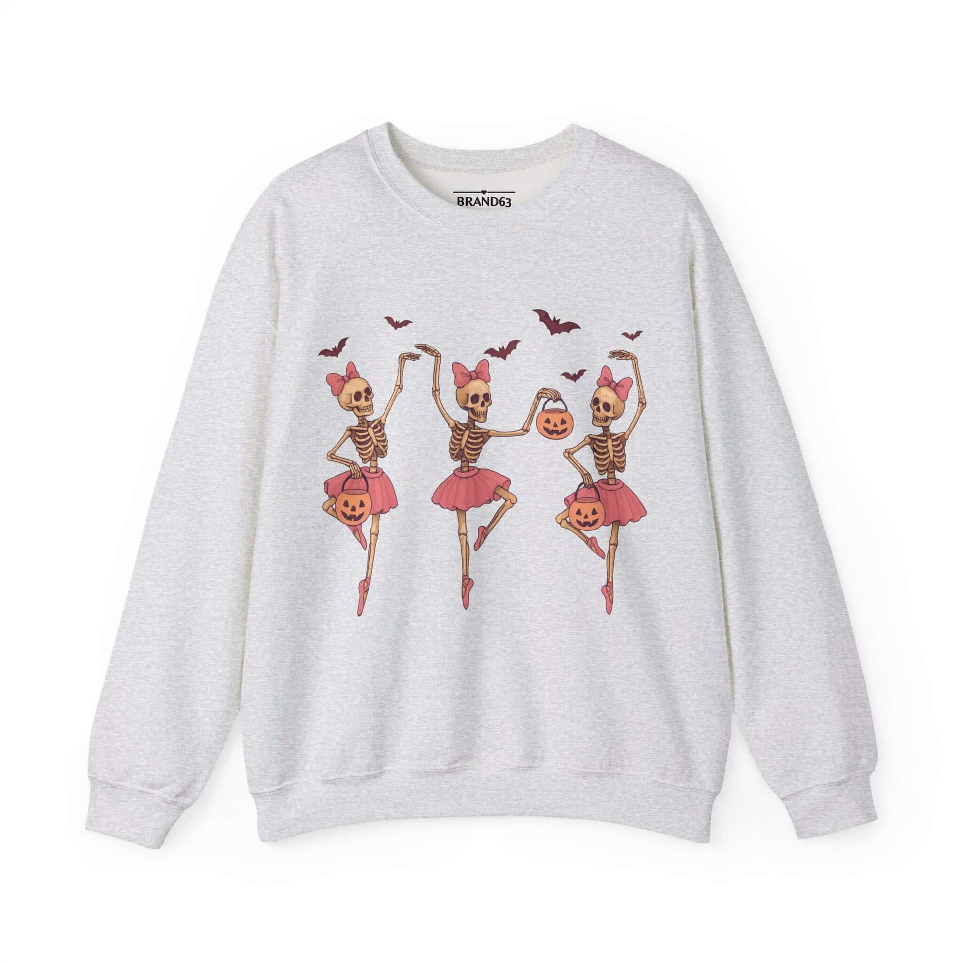 Ballerina Skeleton Halloween Sweatshirt, Brand63