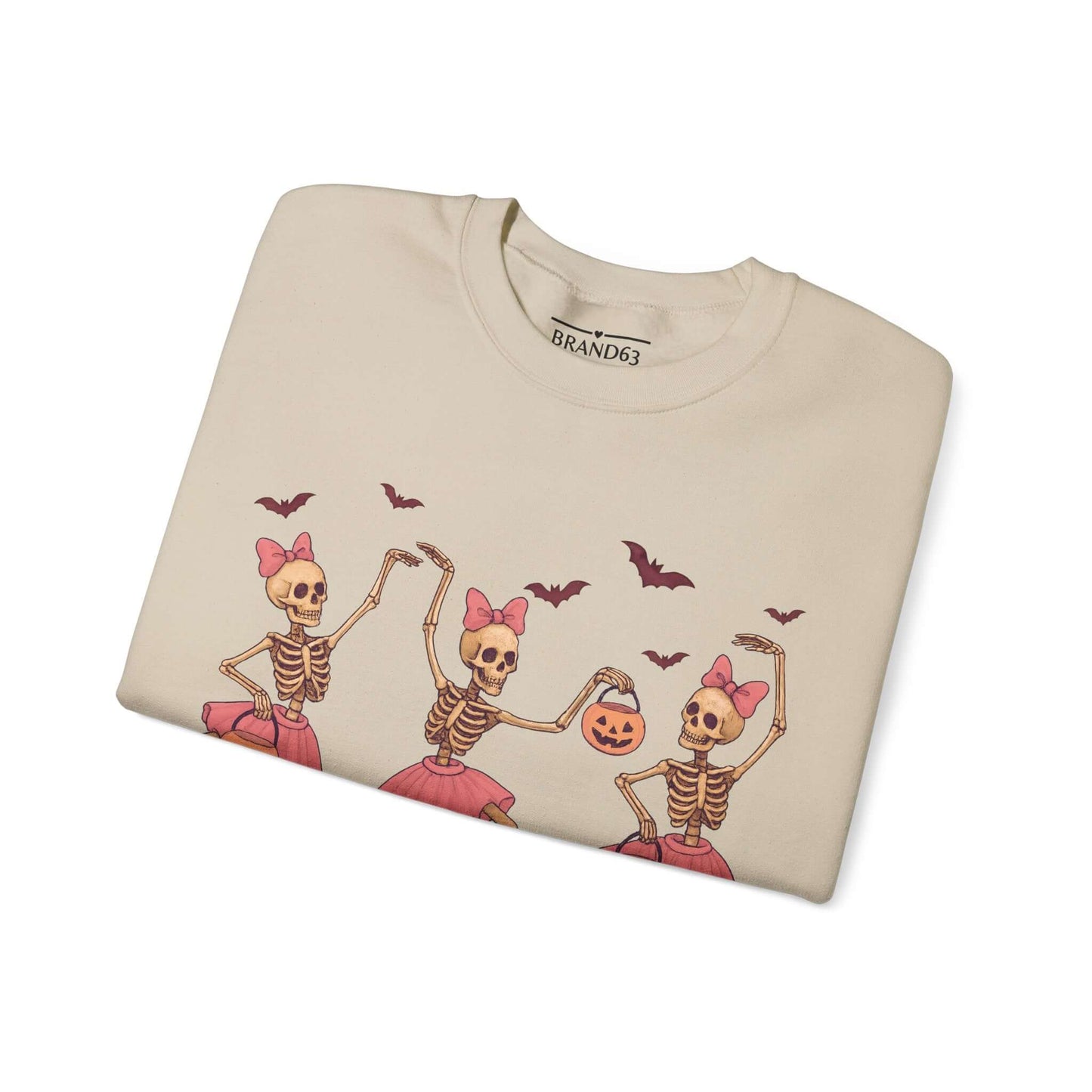 Ballerina Skeleton Halloween Sweatshirt, Brand63