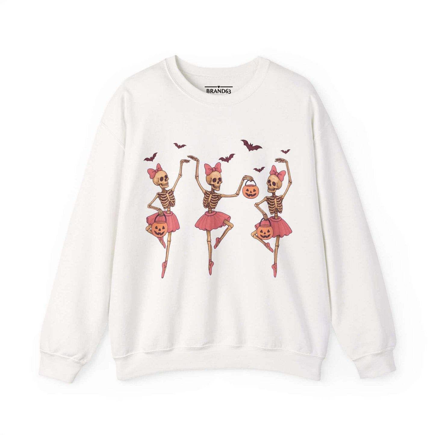 Ballerina Skeleton Halloween Sweatshirt, Brand63