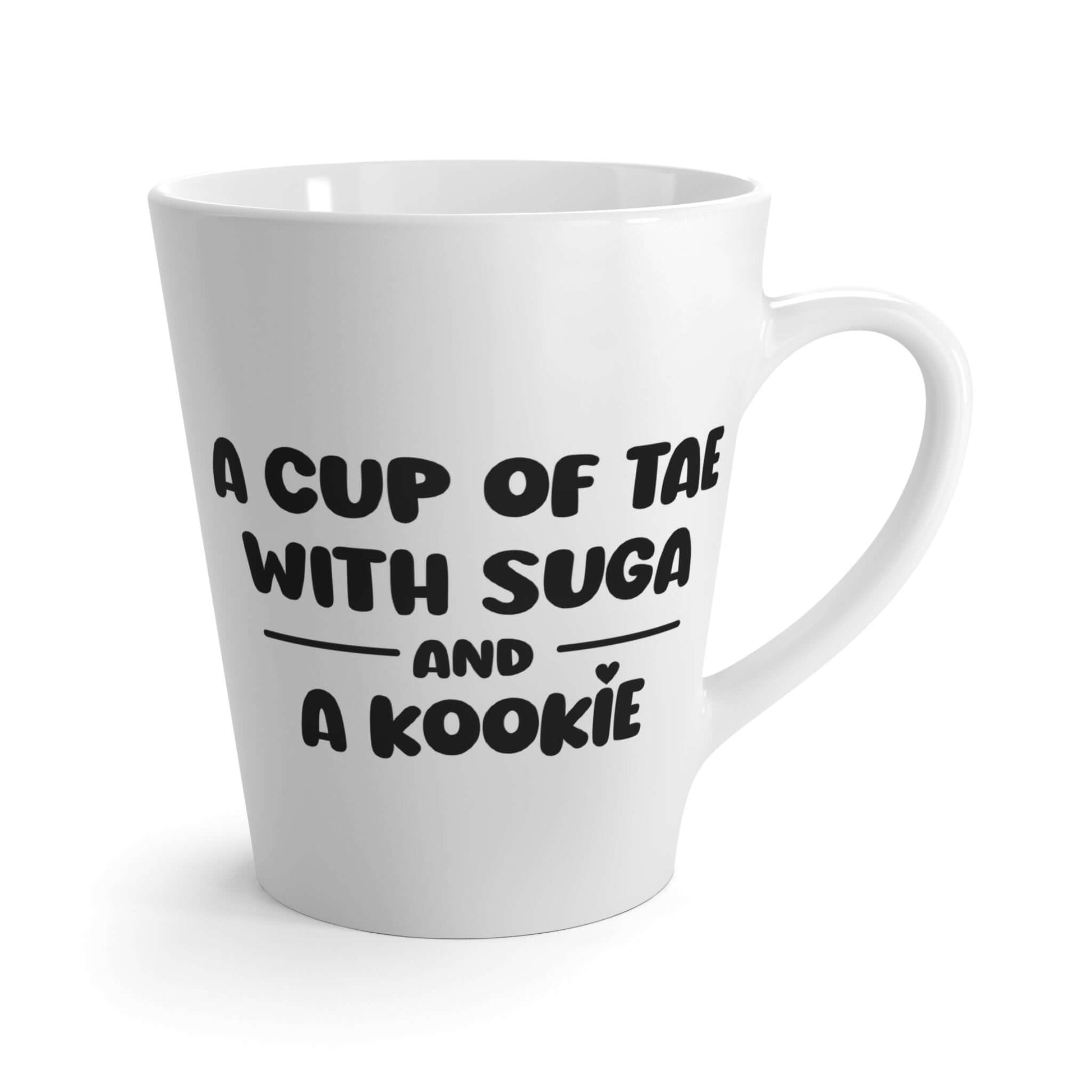 Bangtan Boys Latte Mug - 'A Cup of Tae with Suga and a Kookie' - Perfect Gift for BTS Lovers, Brand63