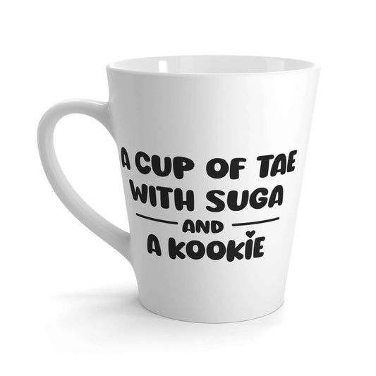 Bangtan Boys Latte Mug - 'A Cup of Tae with Suga and a Kookie' - Perfect Gift for BTS Lovers, Brand63