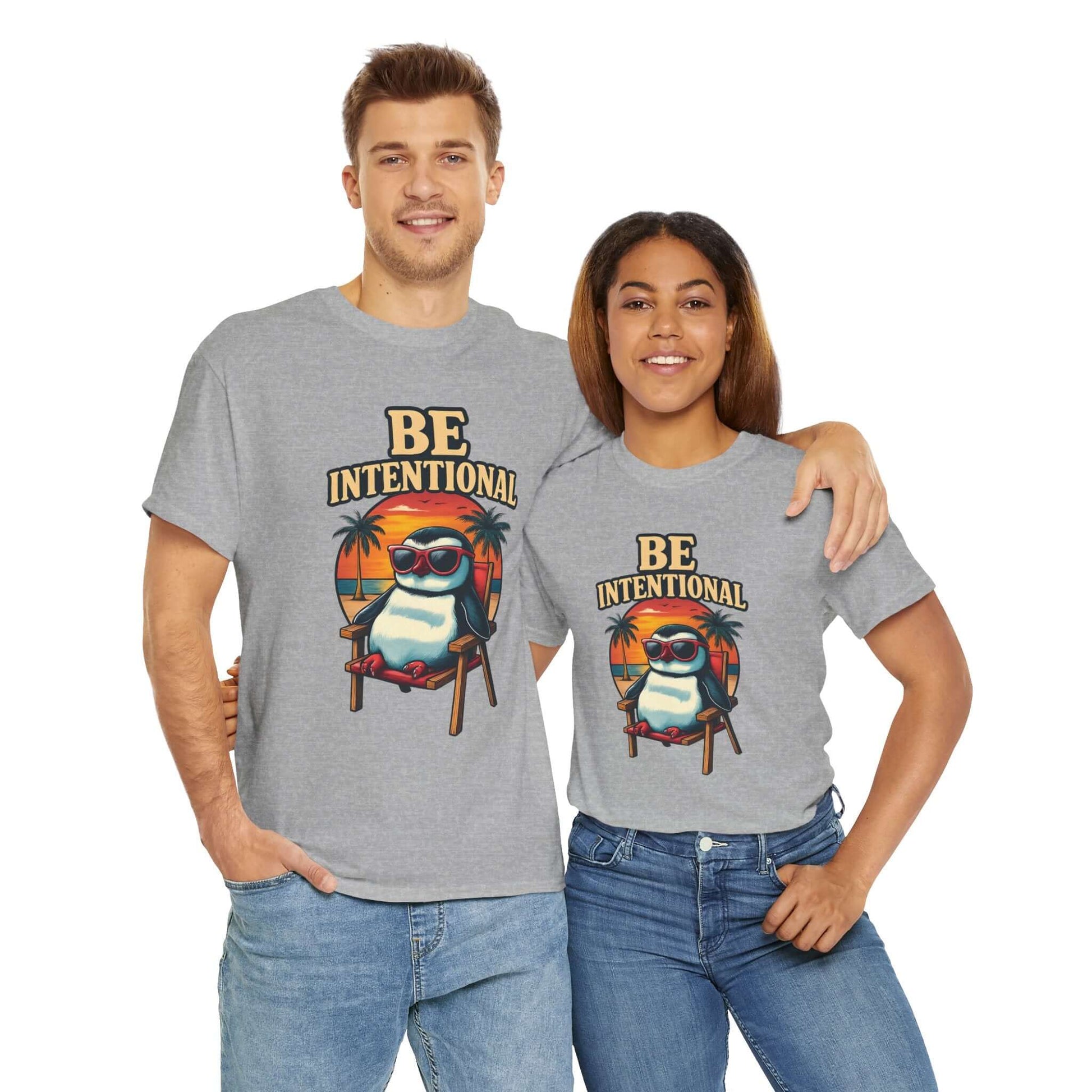 Be Intentional Positive Vibe Graphic T-Shirt, Unisex, Brand63