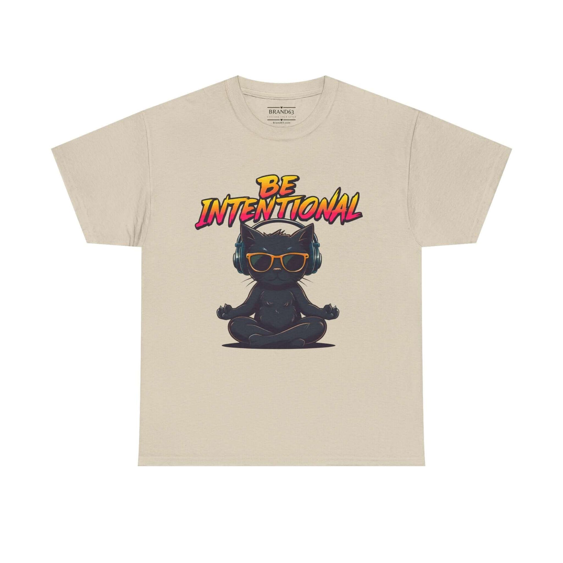 Exclusive Be Intentional Positive Vibe T-Shirt, Unisex, Brand63