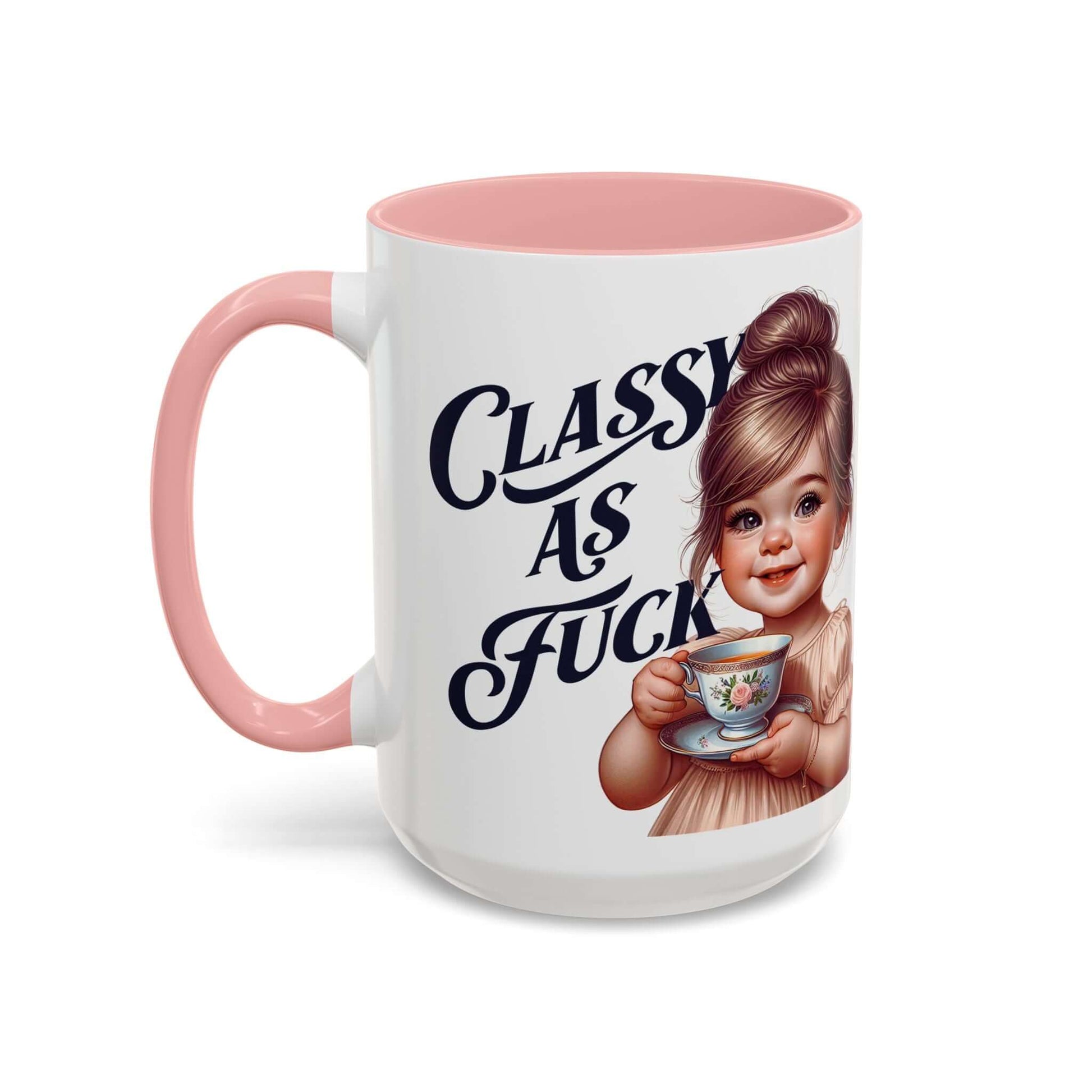 BIG Coffee Mug - Classy As Fuck Sarcastic Design, Brand63