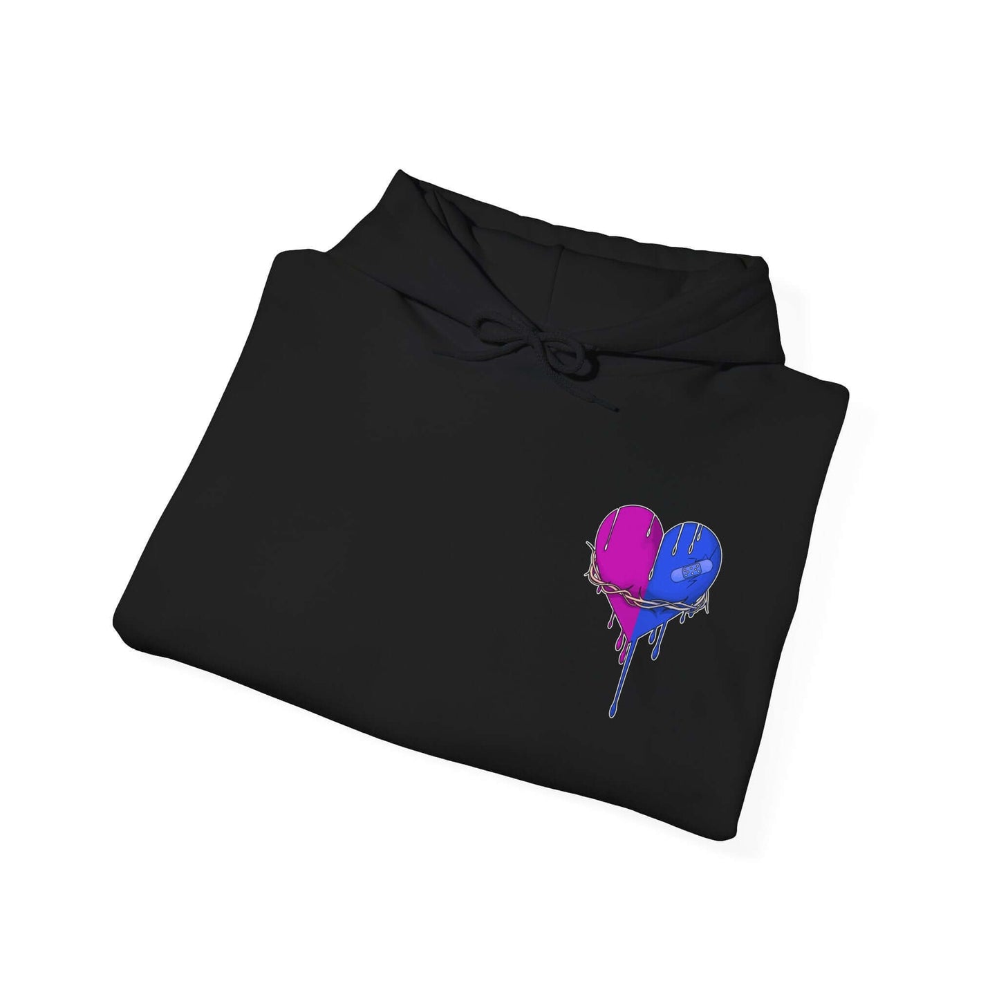 Broken Heart, Money Bag Bear Hoodie (Front & Back Design), Brand63
