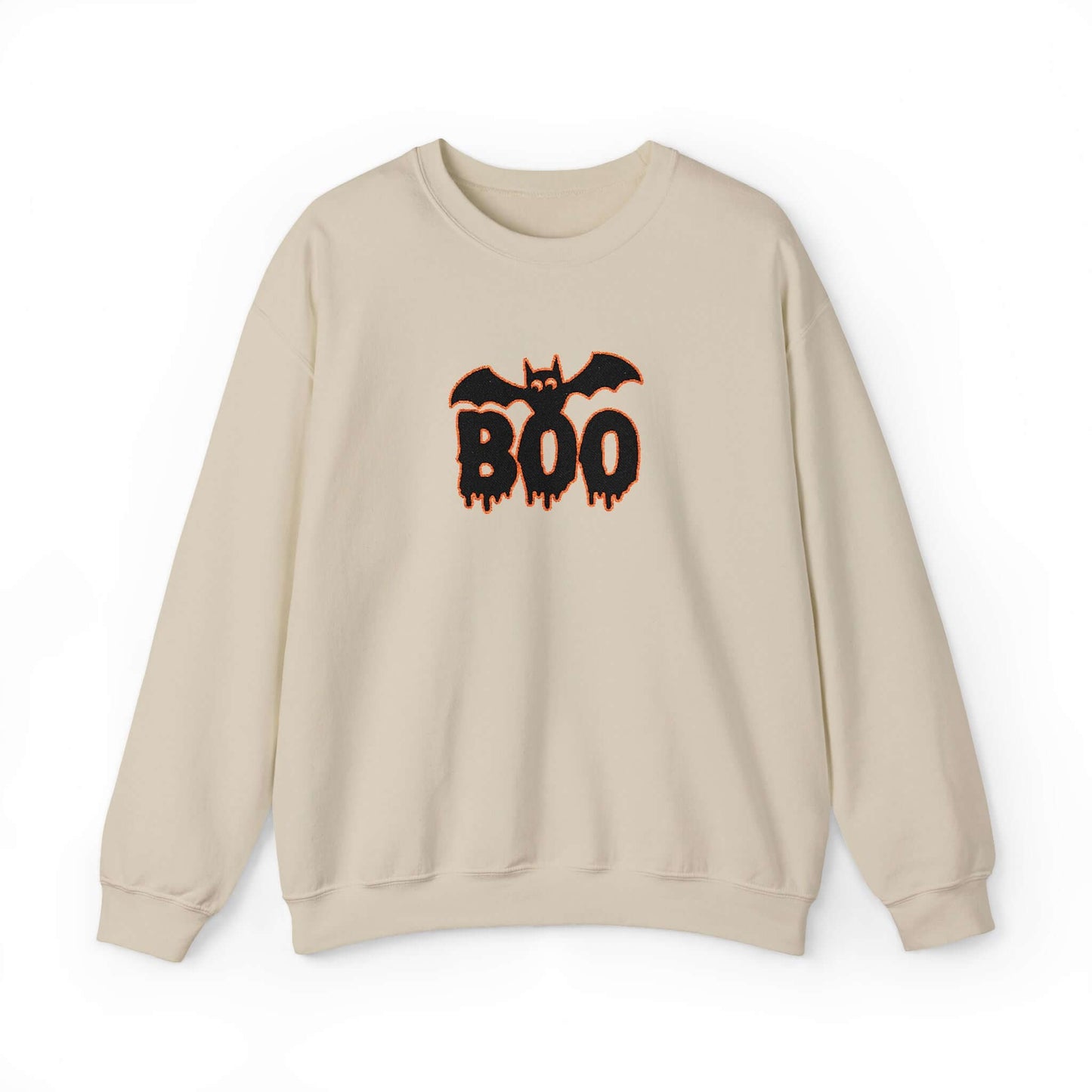 Embroidered Spooky Halloween Crewneck Sweatshirt, Brand63