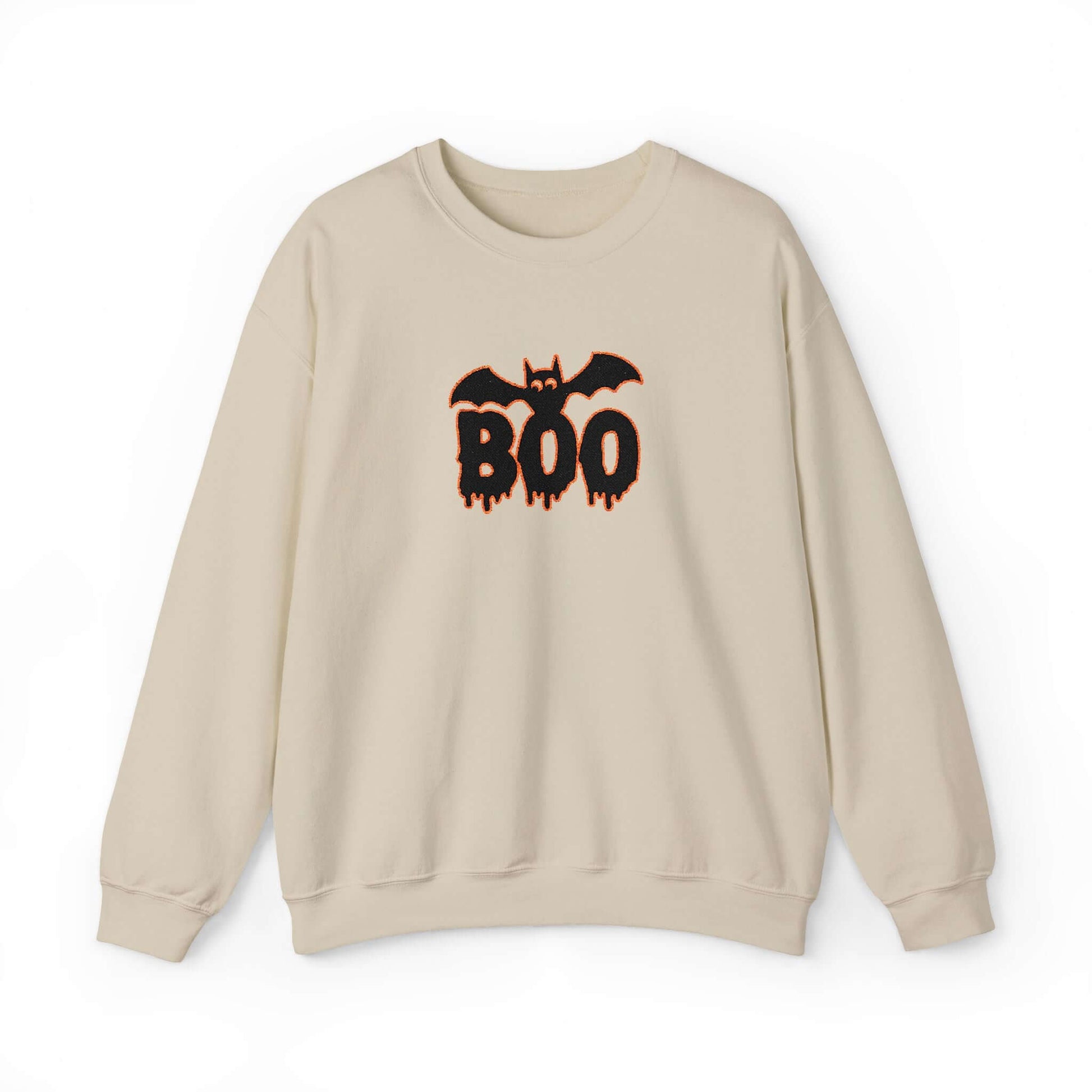 Embroidered Spooky Halloween Crewneck Sweatshirt, Brand63