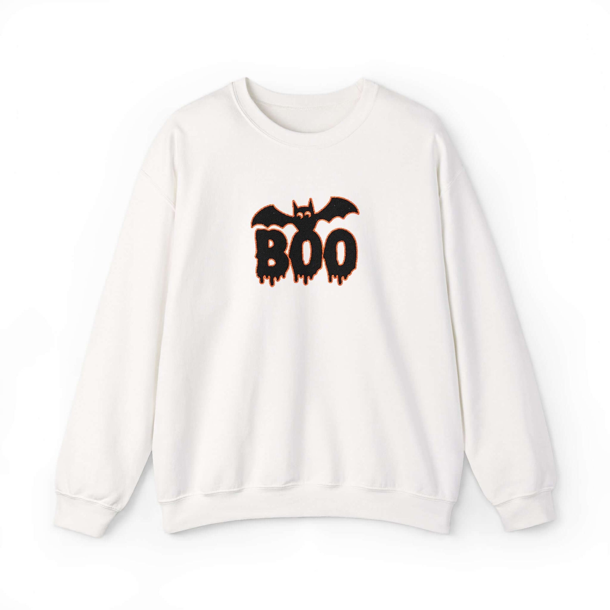 Embroidered Spooky Halloween Crewneck Sweatshirt, Brand63