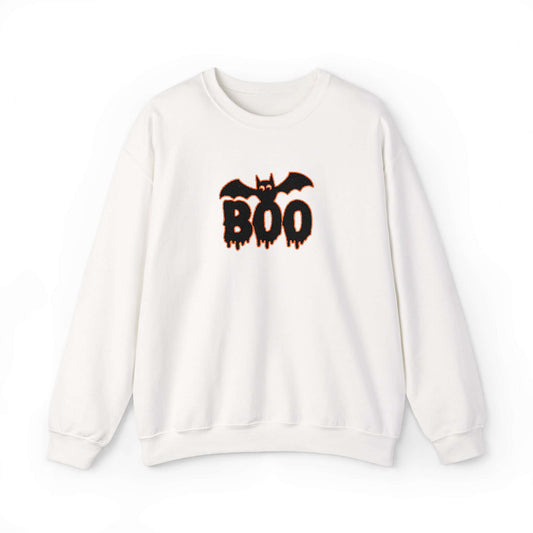 Embroidered Spooky Halloween Crewneck Sweatshirt, Brand63
