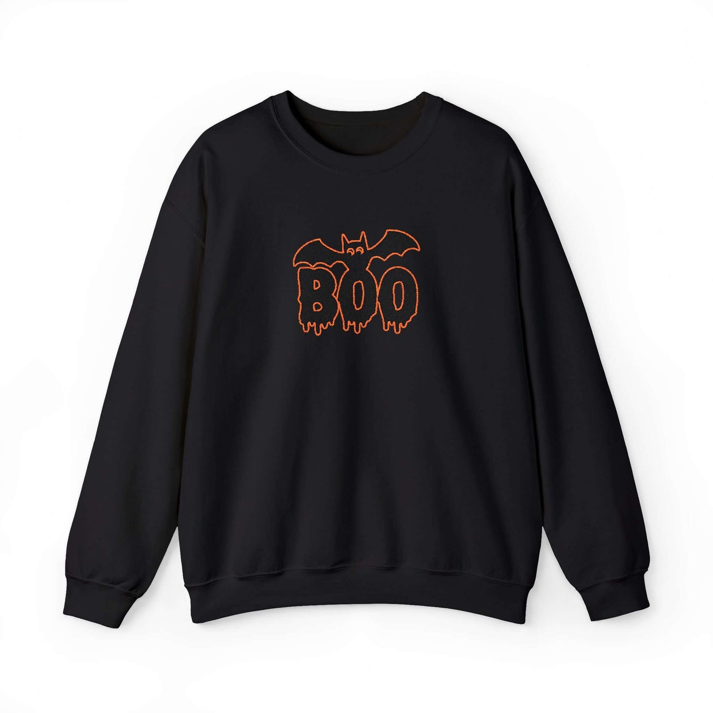 Embroidered Spooky Halloween Crewneck Sweatshirt, Brand63
