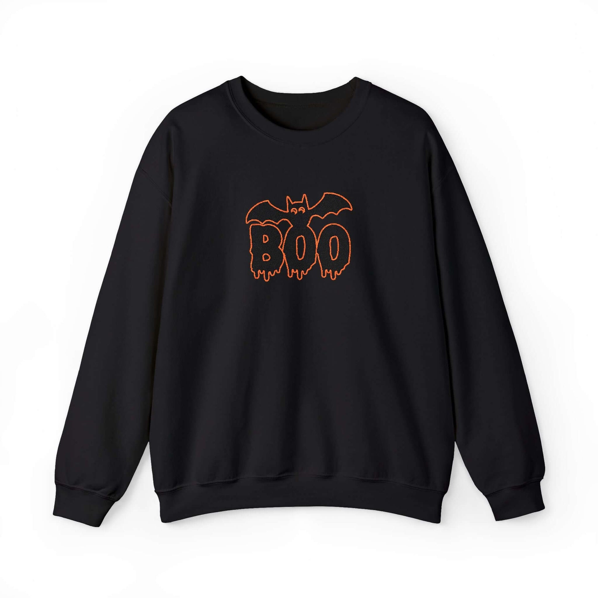 Embroidered Spooky Halloween Crewneck Sweatshirt, Brand63