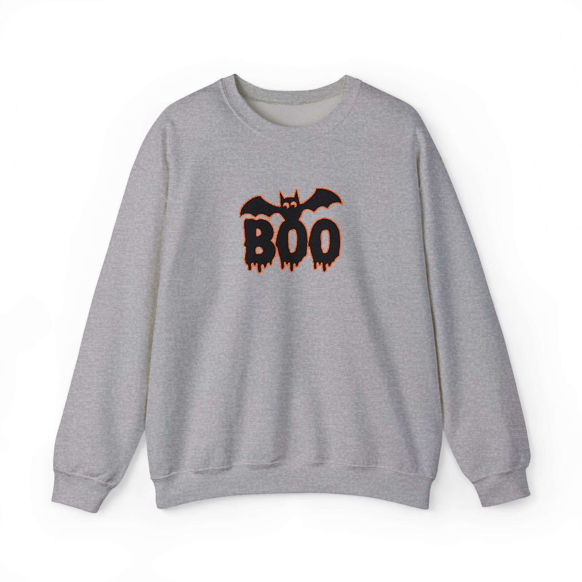 Embroidered Spooky Halloween Crewneck Sweatshirt, Brand63