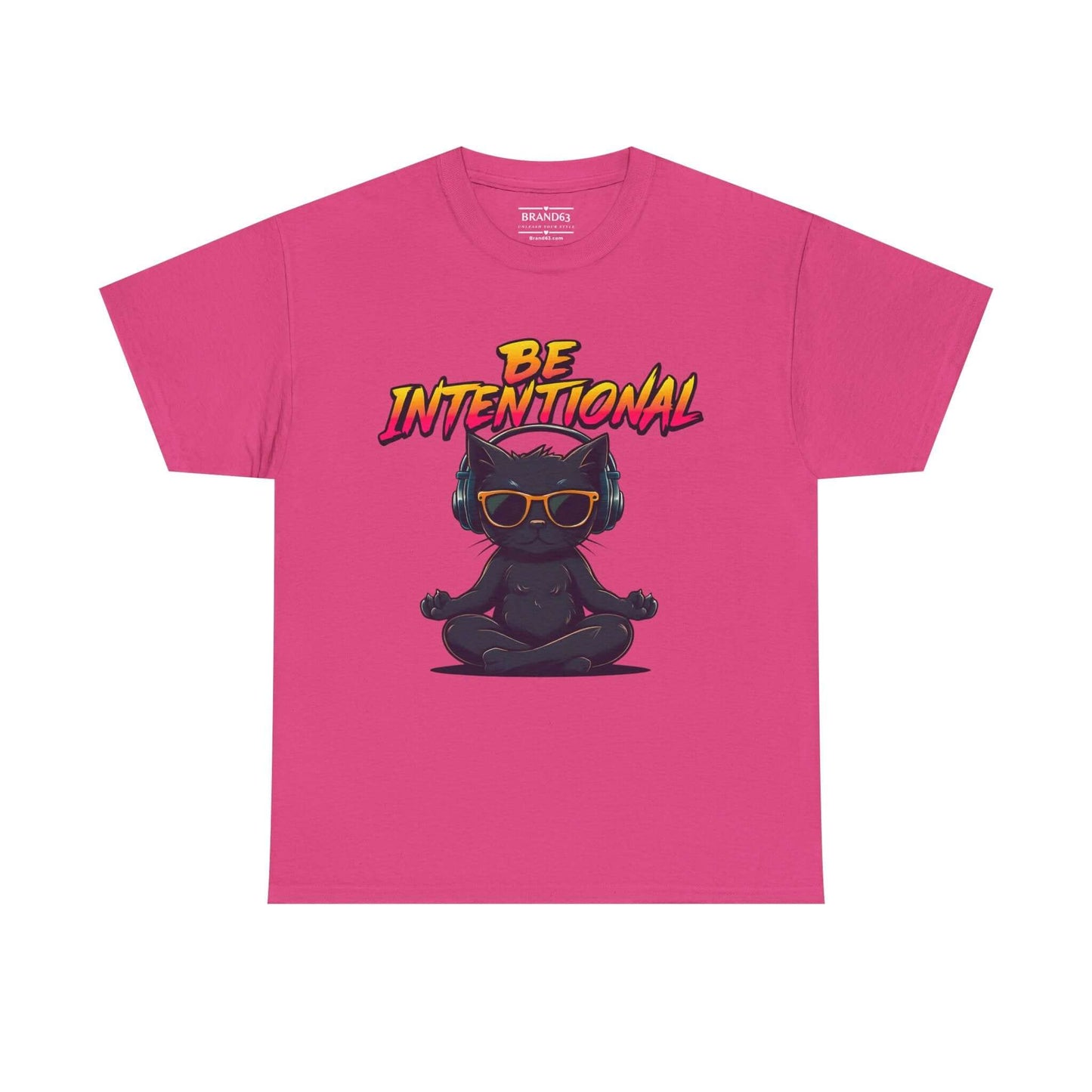 Exclusive Be Intentional Positive Vibe T-Shirt, Unisex, Brand63