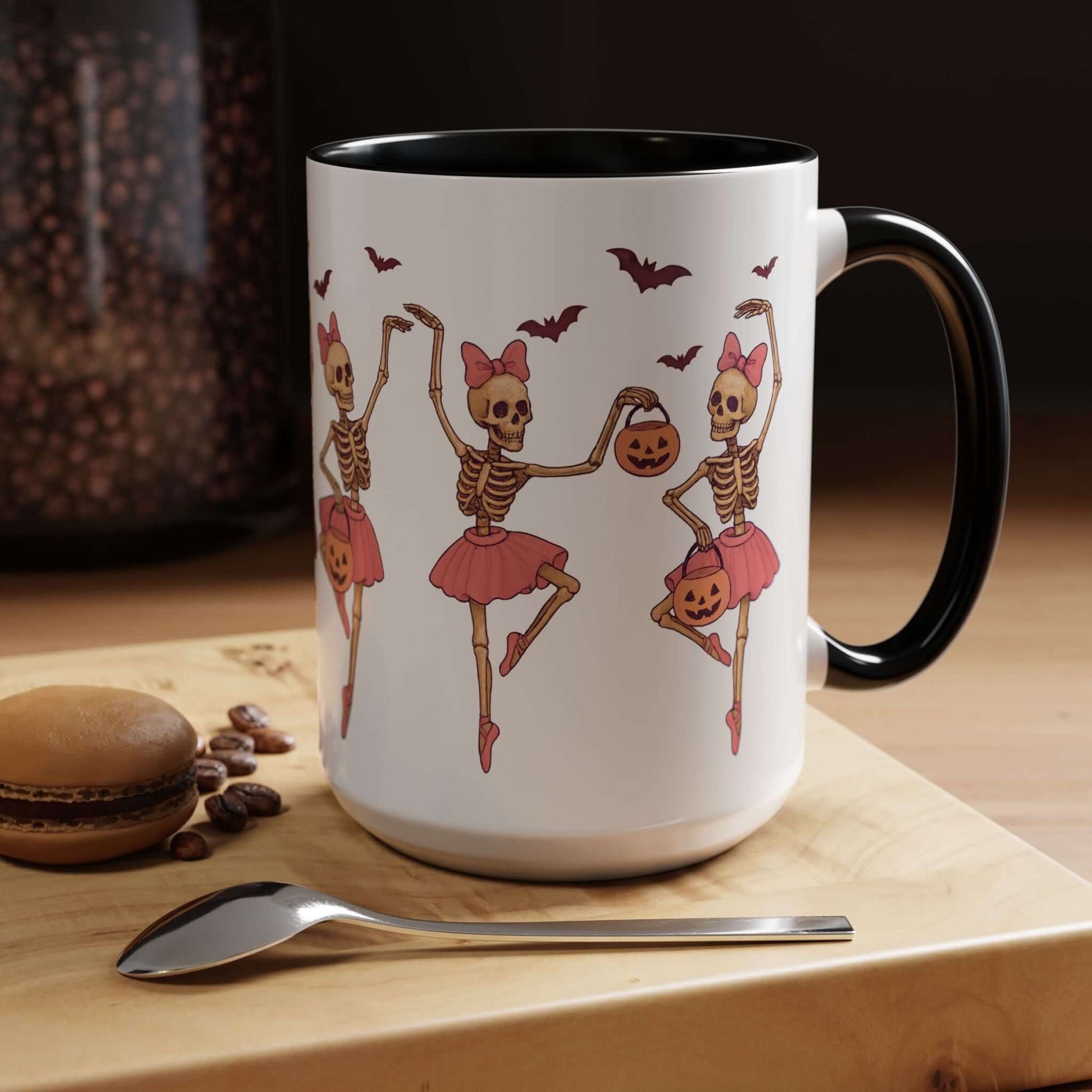 Halloween Skeleton Ballerina Dancers Mug, Brand63