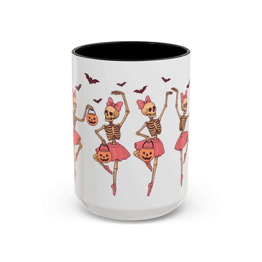 Halloween Skeleton Ballerina Dancers Mug, Brand63