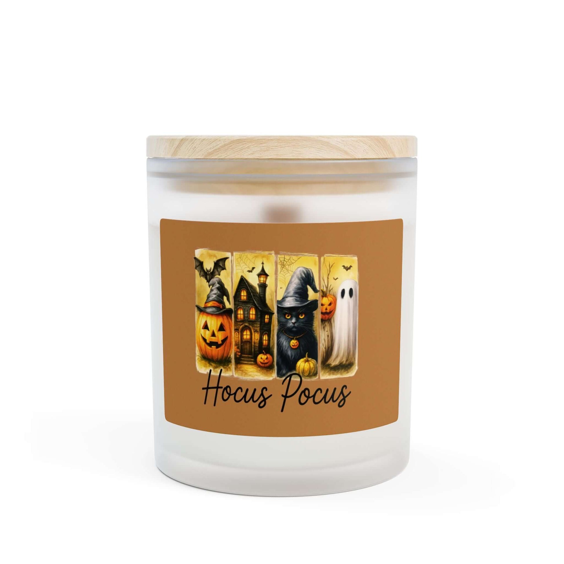 Hocus Pocus Halloween Frosted Glass Candle, Brand63