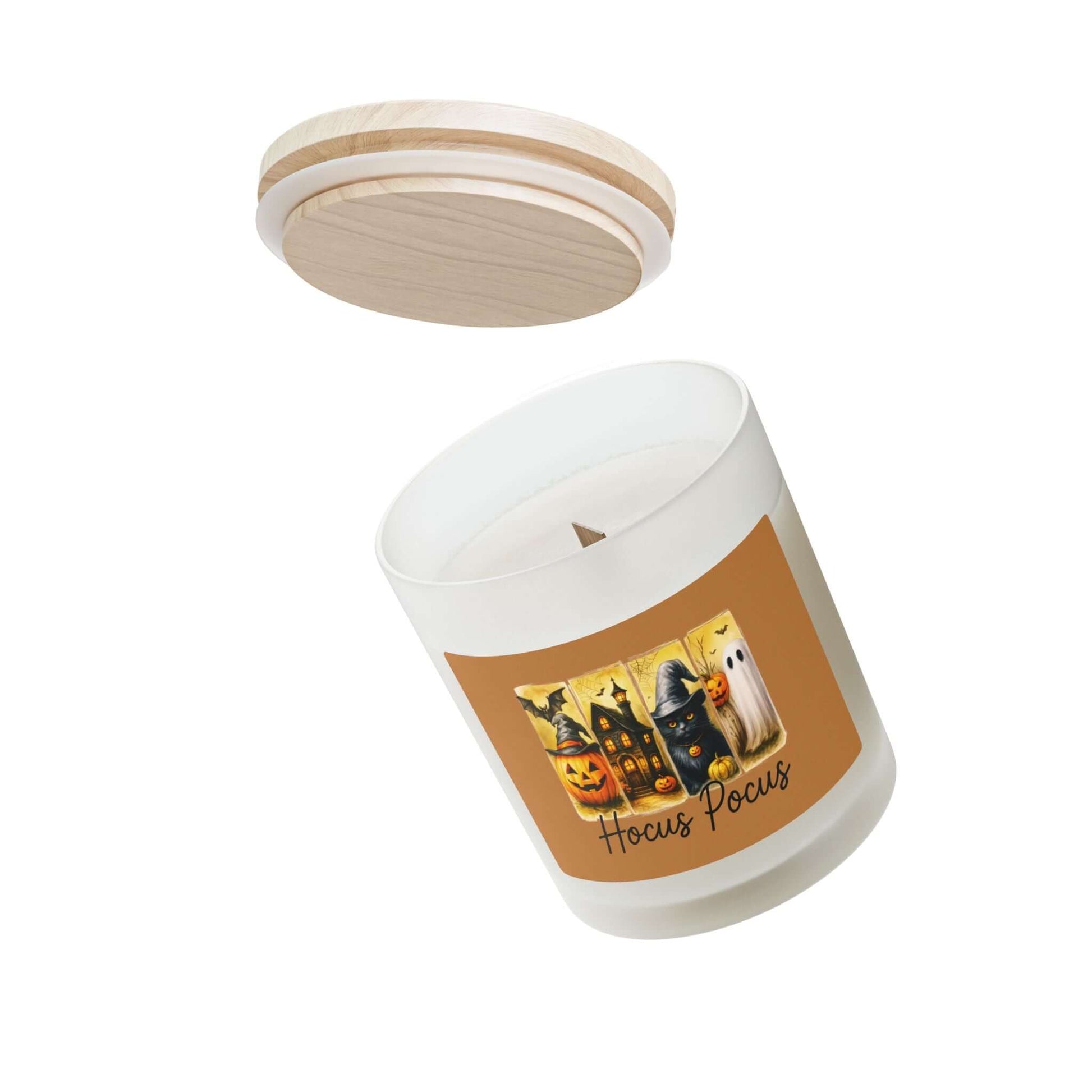 Hocus Pocus Halloween Frosted Glass Candle, Brand63