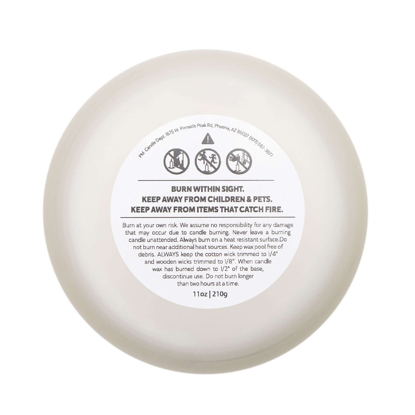 Hocus Pocus Halloween Frosted Glass Candle, Brand63