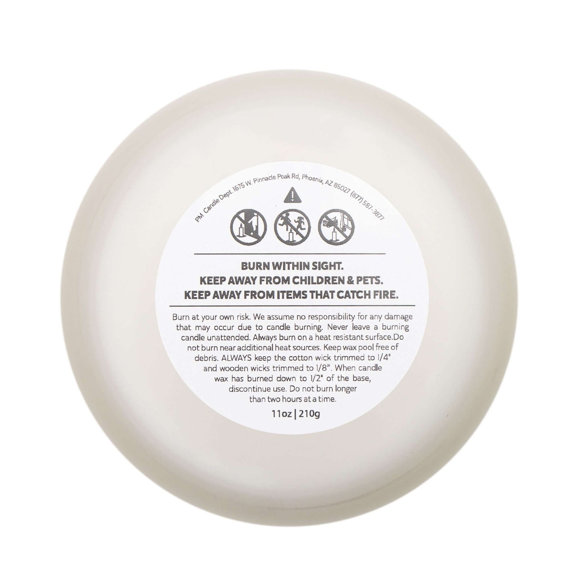 Hocus Pocus Halloween Frosted Glass Candle, Brand63