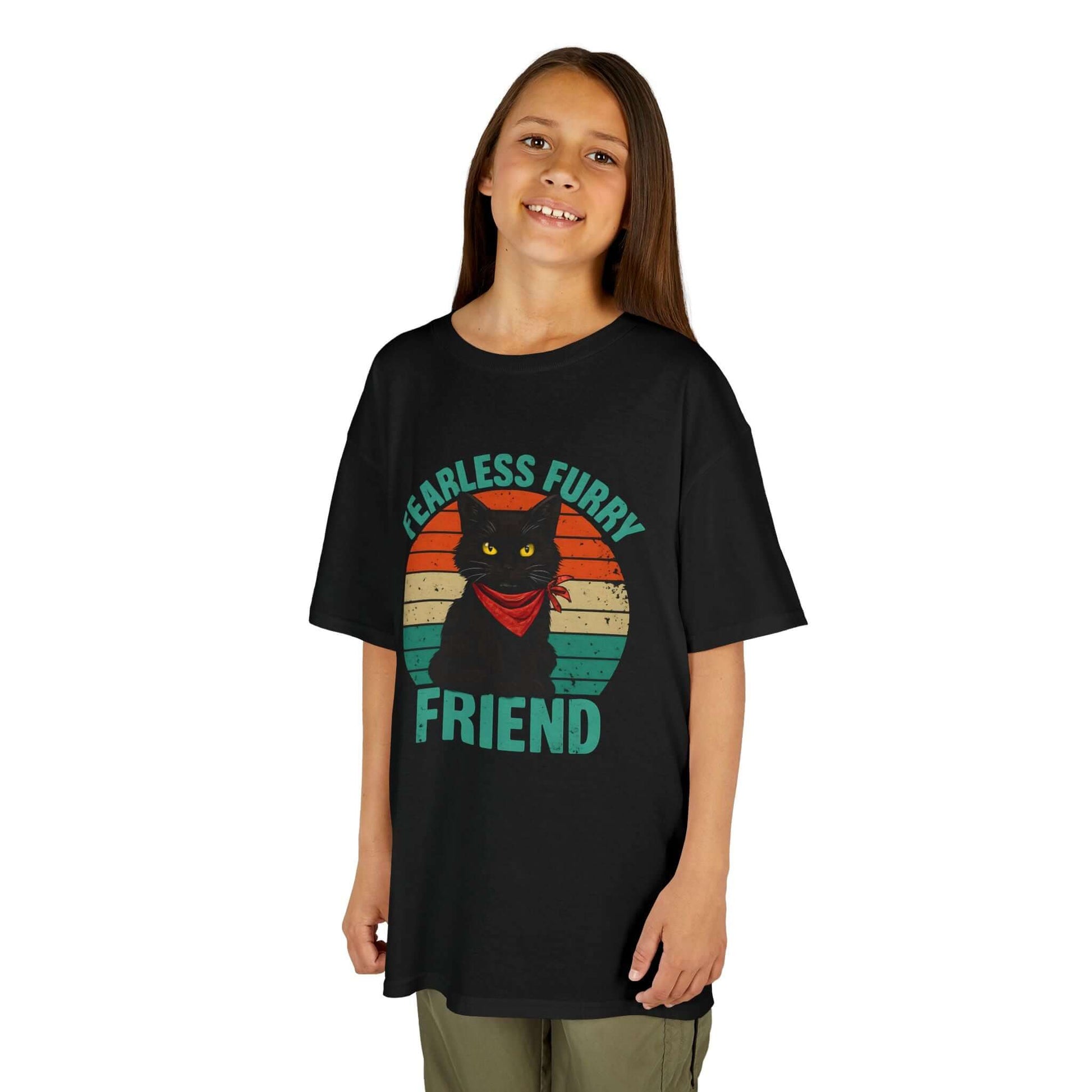 Kids Fearless Cat Tee | Back To School Shirt, Brand63