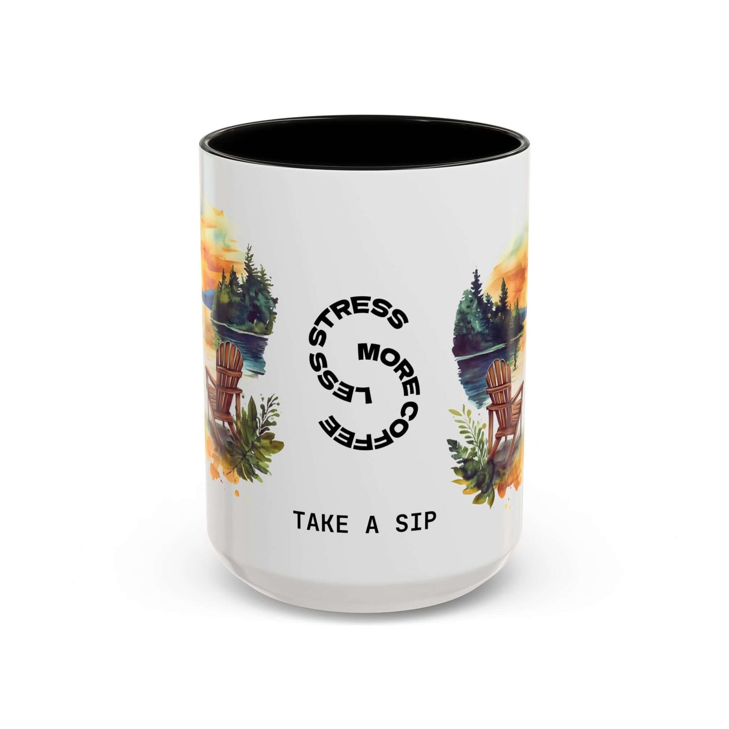 Nature-Inspired Accent Coffee Mug, Brand63