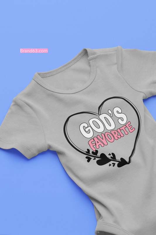 God's Favorite' Premium Cotton Baby Onesie T-Shirt - Brand63
