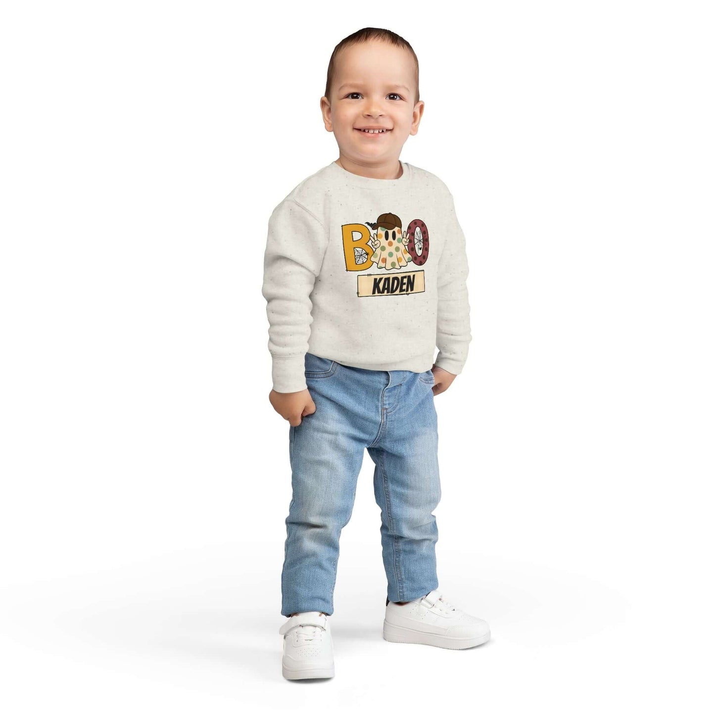 Personalized toddler Halloween sweatshirt, Brand63