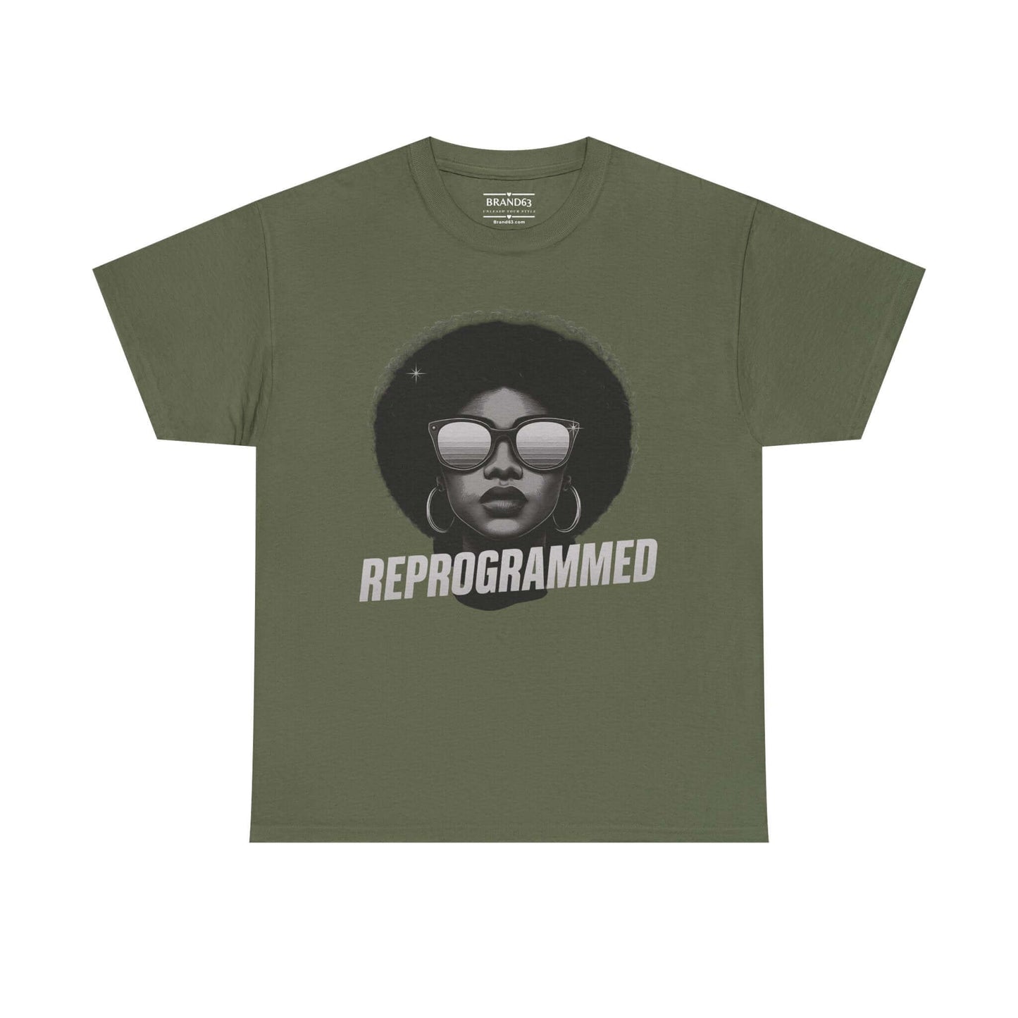 Reprogrammed Afro Graphic Tee | Afrocentric Fashion, Brand63