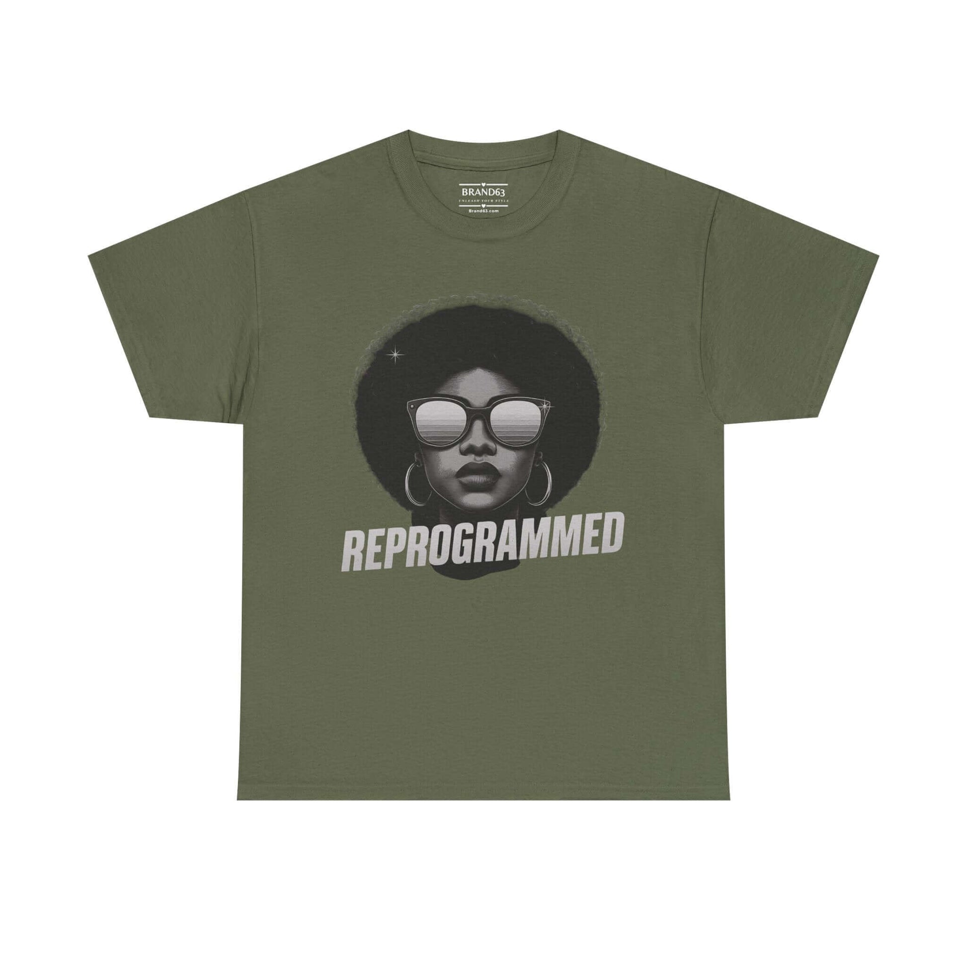 Reprogrammed Afro Graphic Tee | Afrocentric Fashion, Brand63