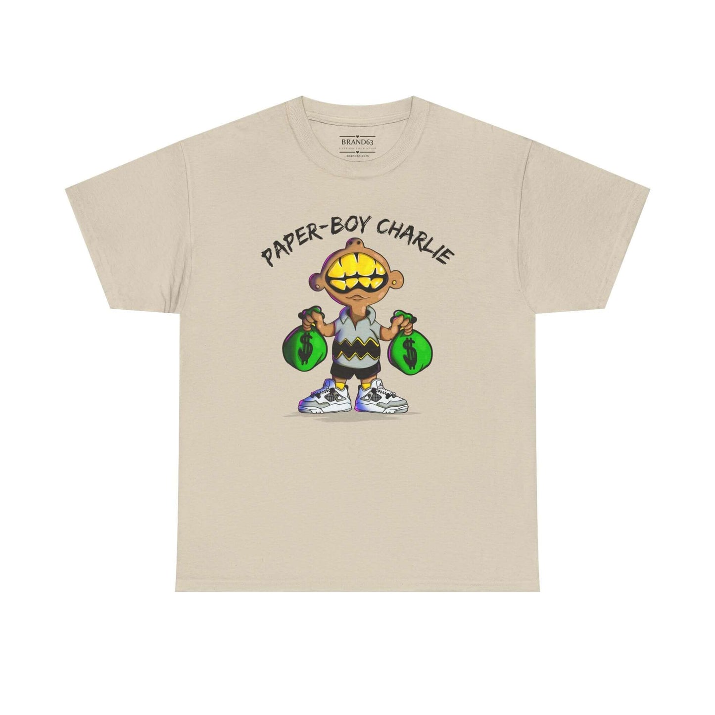 Retro Streetwear Tee - Paper-Boy Charlie, Brand63