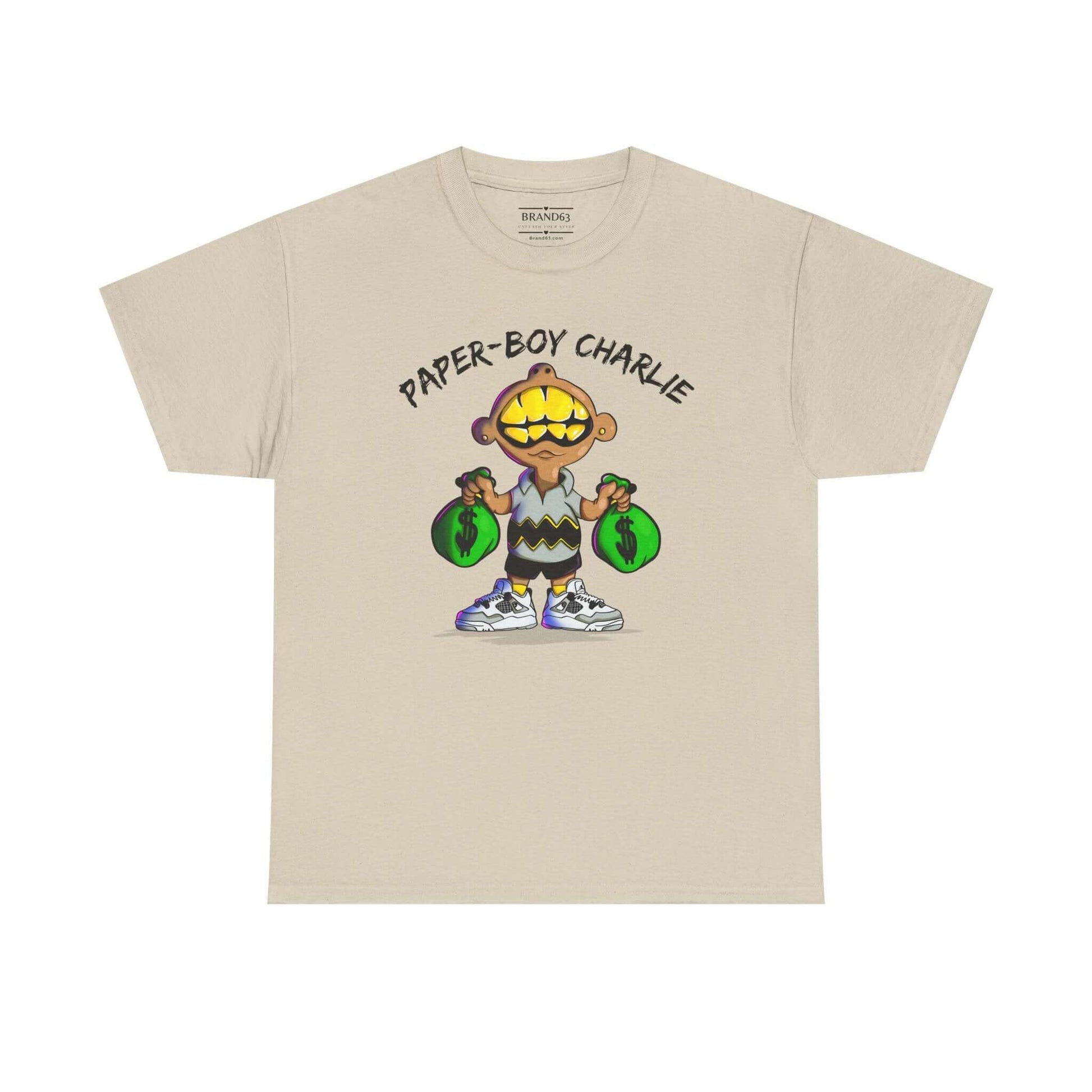 Retro Streetwear Tee - Paper-Boy Charlie, Brand63