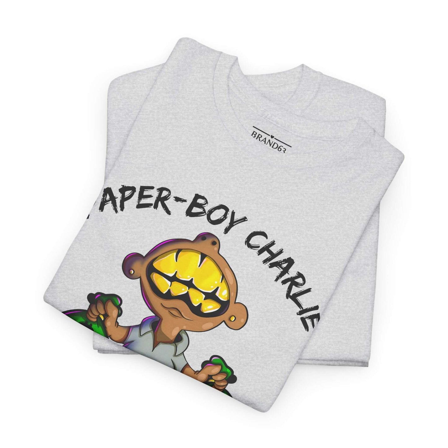 Retro Streetwear Tee - Paper-Boy Charlie, Brand63