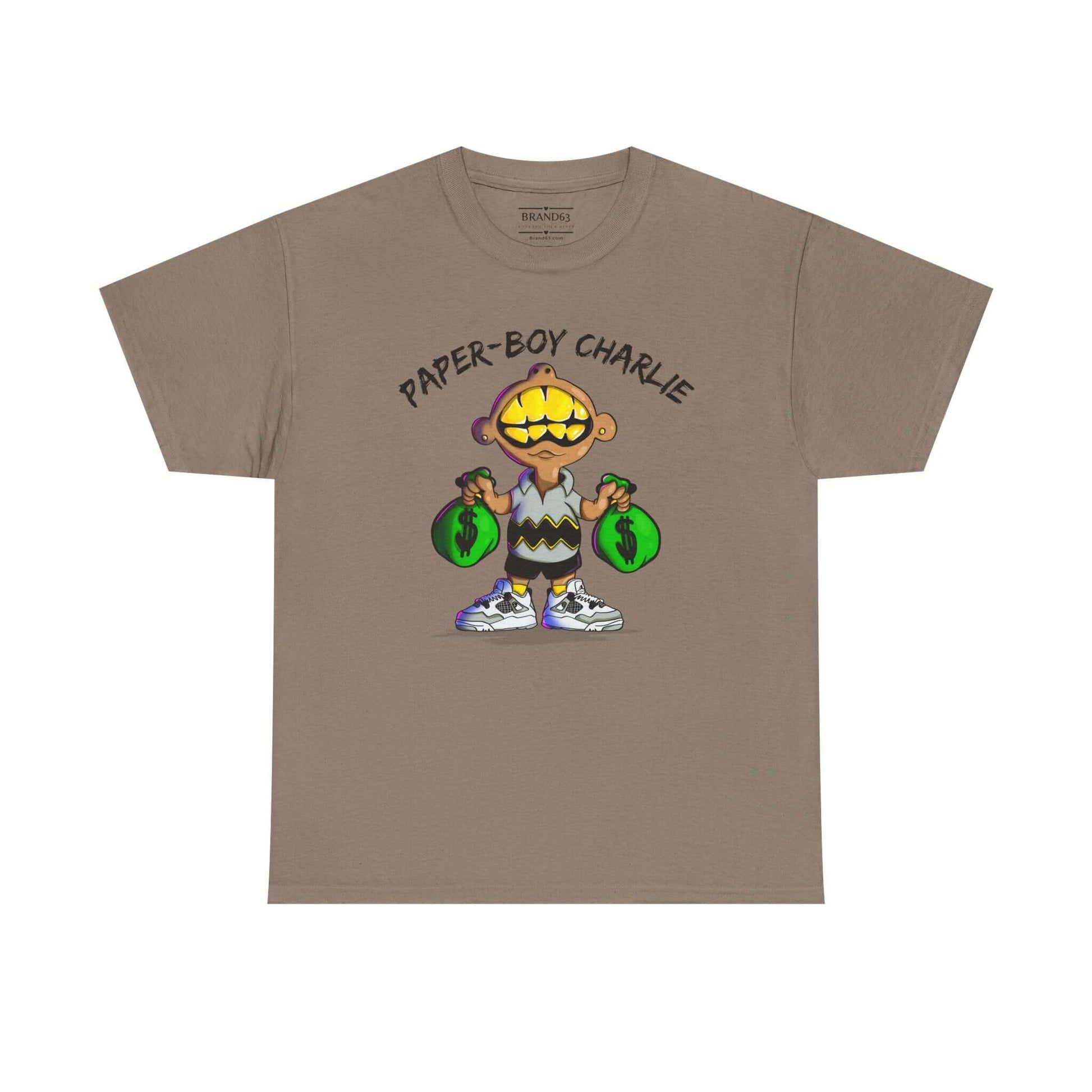 Retro Streetwear Tee - Paper-Boy Charlie, Brand63