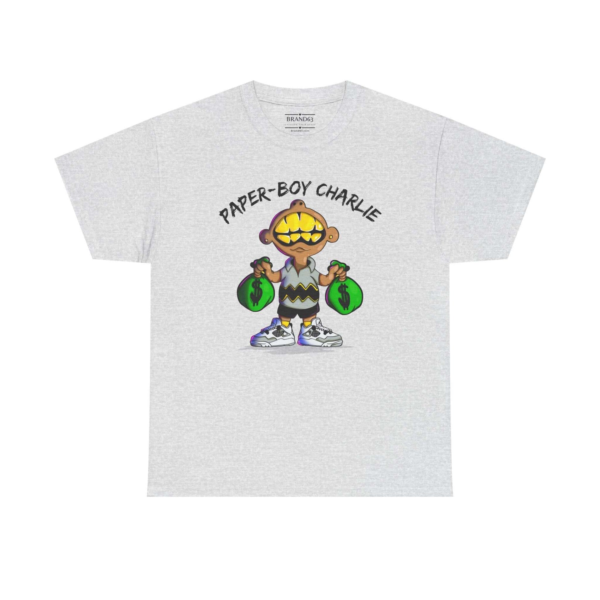 Retro Streetwear Tee - Paper-Boy Charlie, Brand63