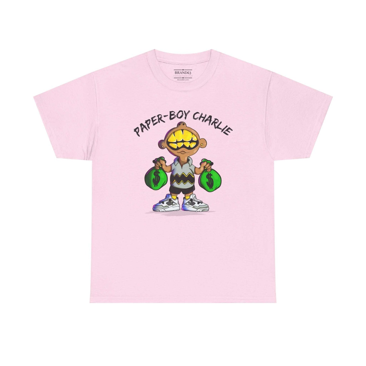 Retro Streetwear Tee - Paper-Boy Charlie, Brand63